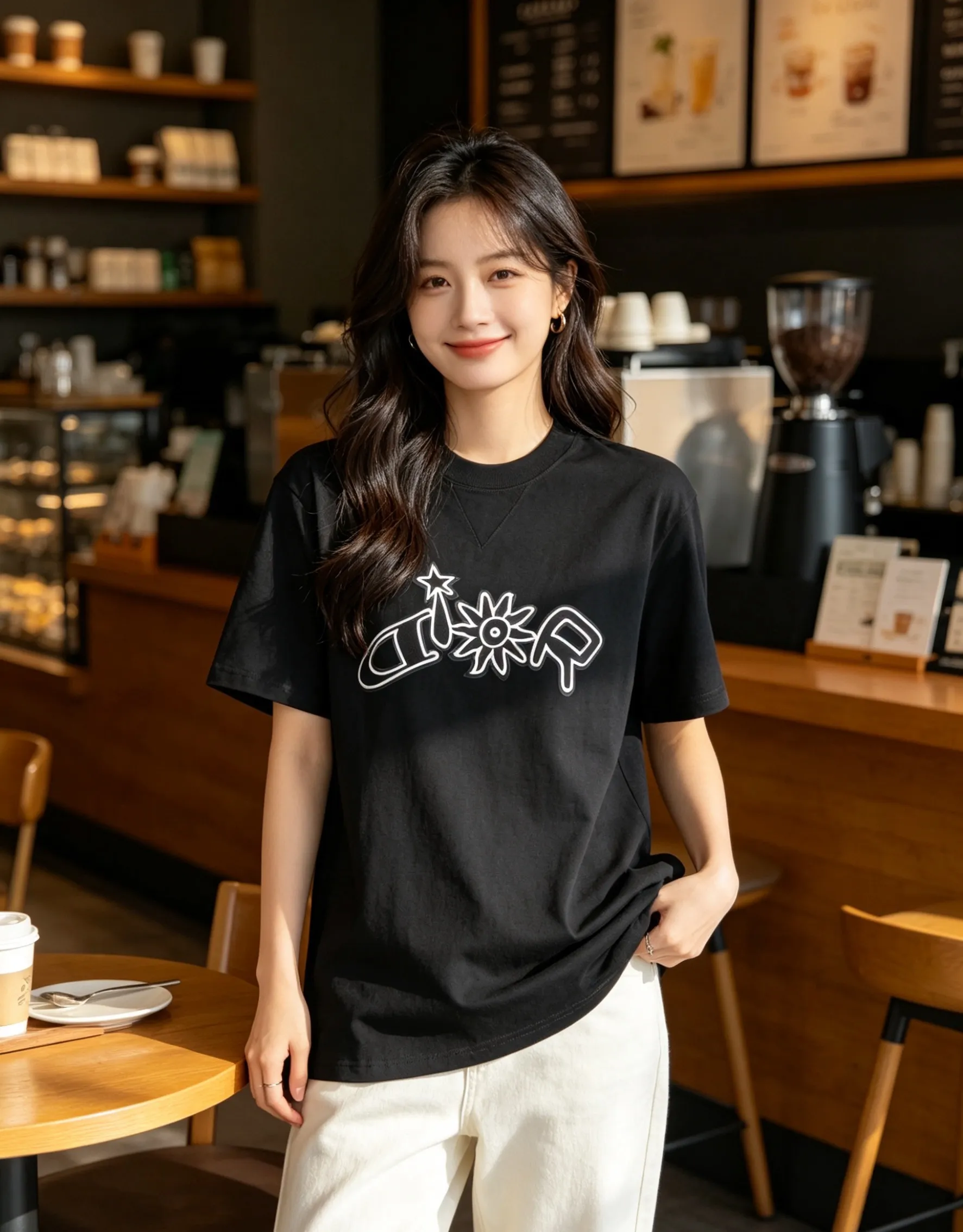 Dior/Dior starburst sunflower limited embroidery short sleeves