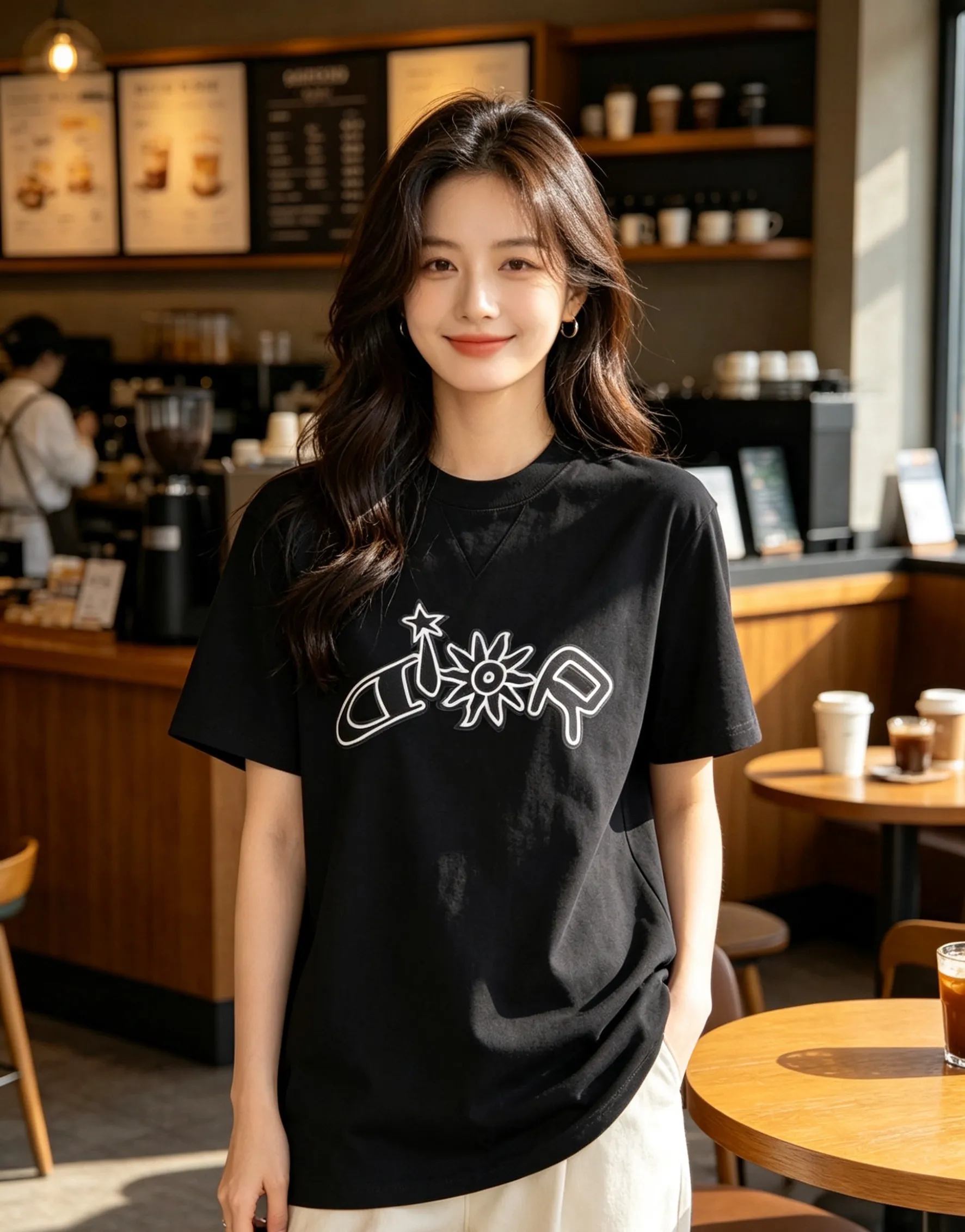 Dior/Dior starburst sunflower limited embroidery short sleeves