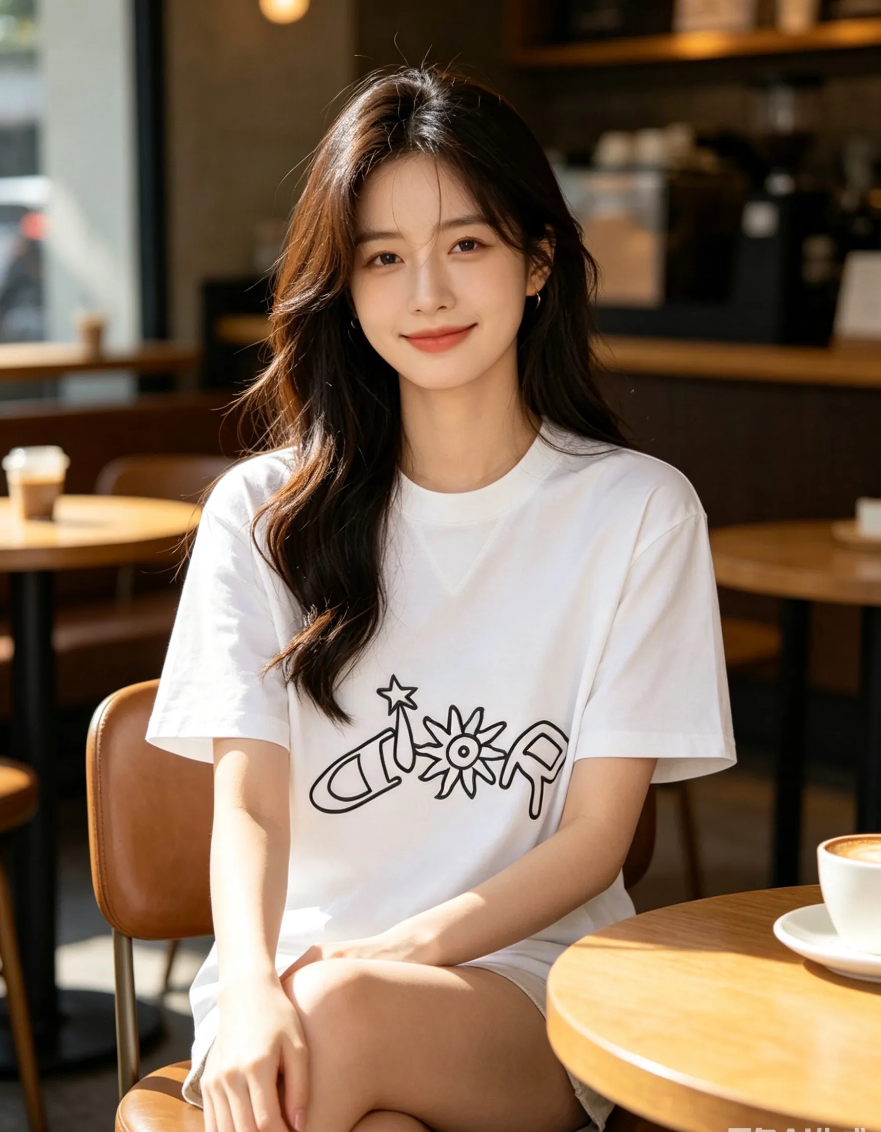 Dior/Dior starburst sunflower limited embroidery short sleeves