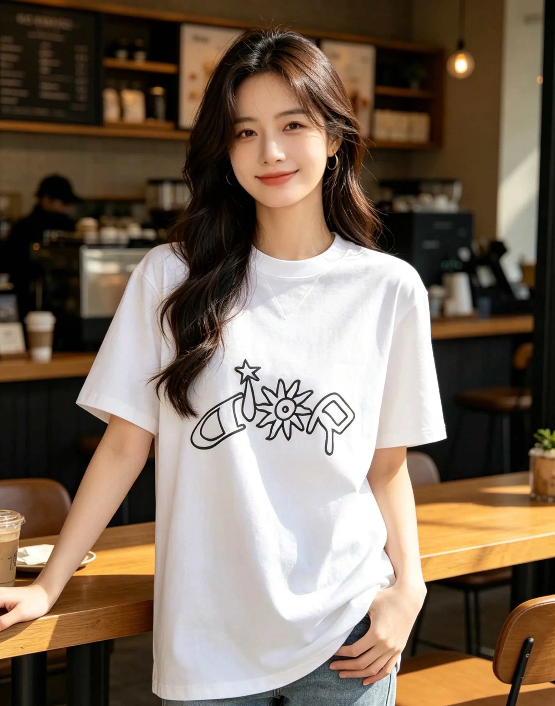 Dior/Dior starburst sunflower limited embroidery short sleeves