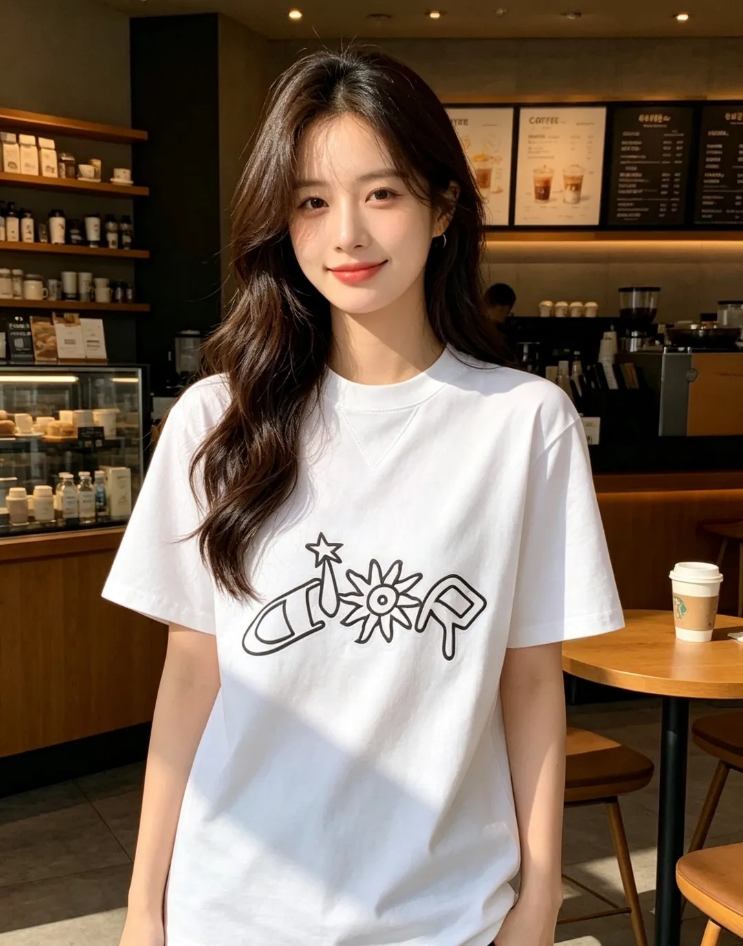 Dior/Dior starburst sunflower limited embroidery short sleeves