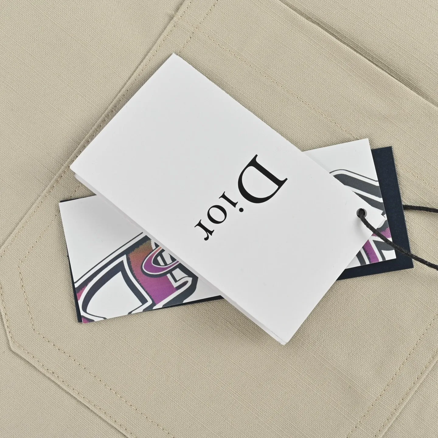 Dior/Dior 25Fw Embroidered Logo Canvas Shirt Coat