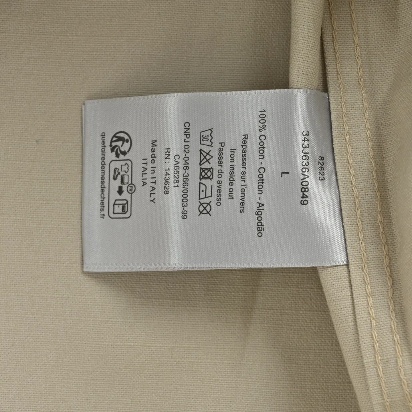 Dior/Dior 25Fw Embroidered Logo Canvas Shirt Coat