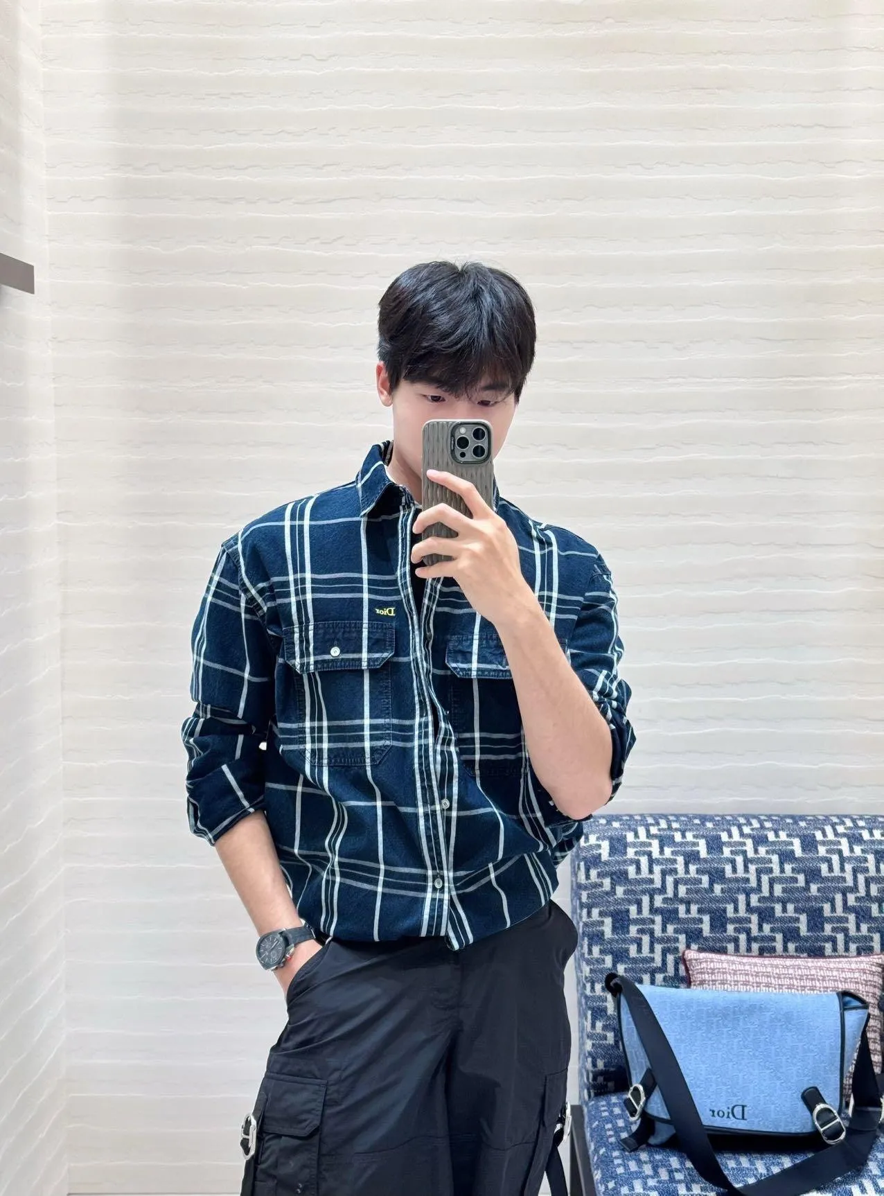 Dior/Dior Tassel Long Sleeve Shirt Jacket