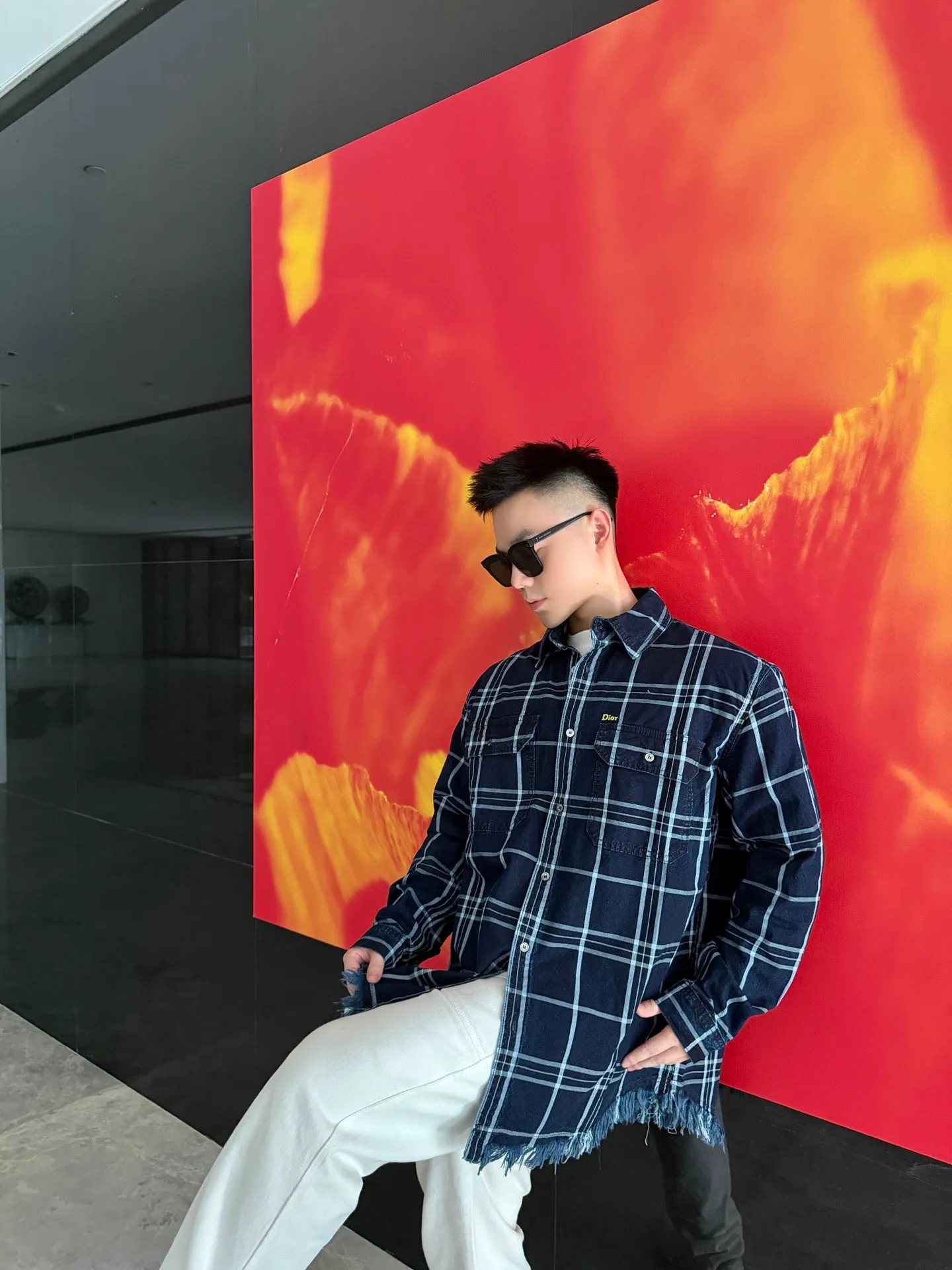 Dior/Dior Tassel Long Sleeve Shirt Jacket