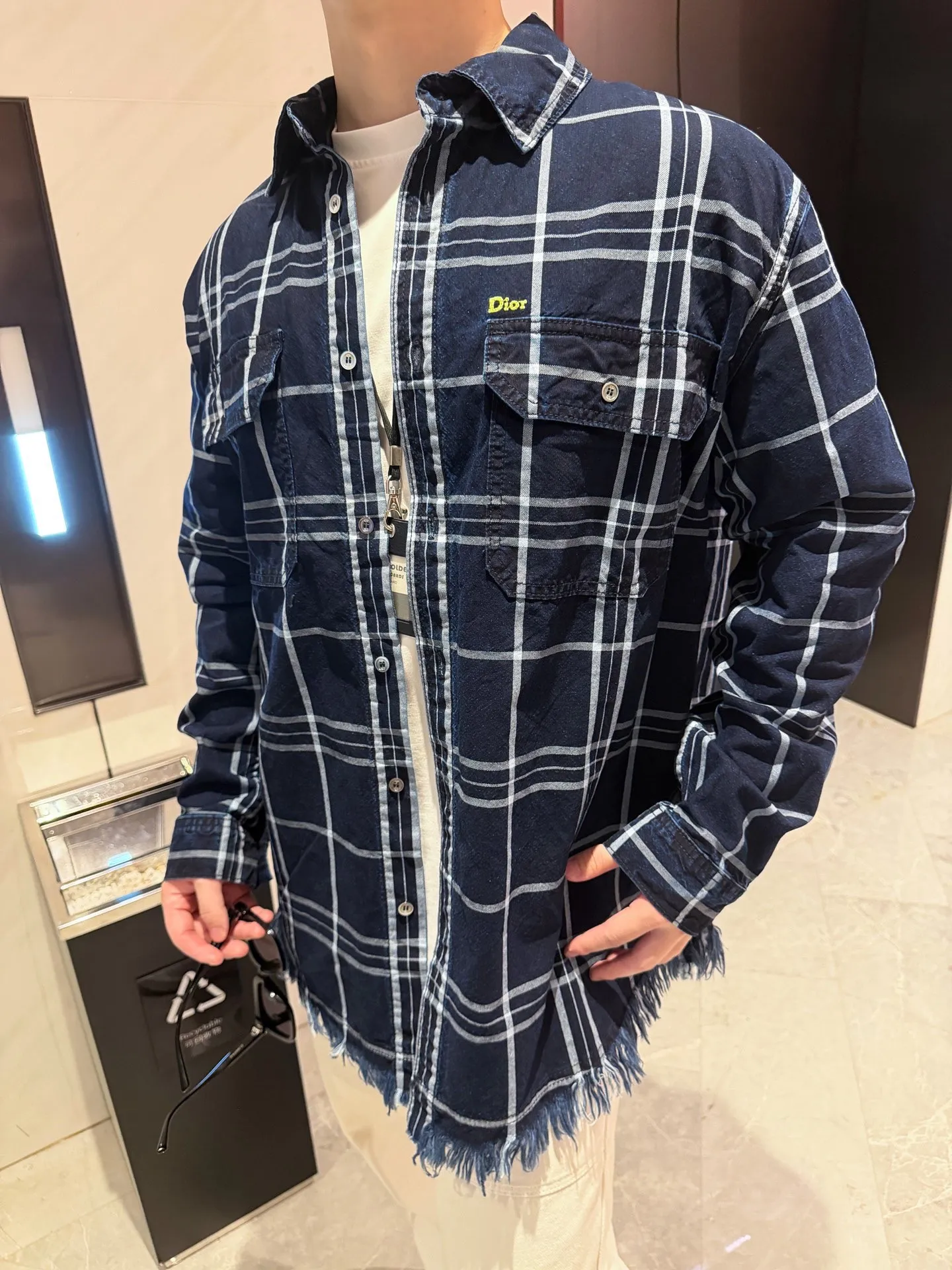 Dior/Dior Tassel Long Sleeve Shirt Jacket
