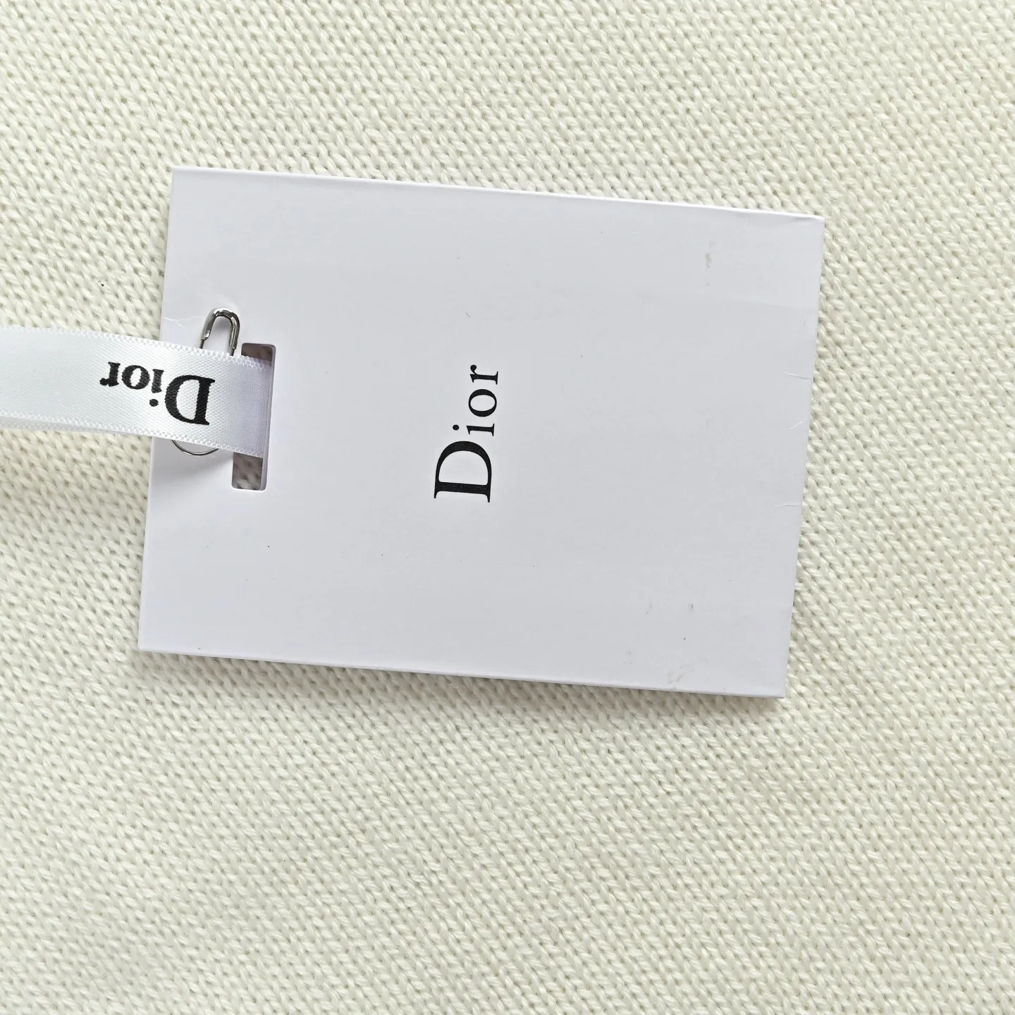 Dior/Dior Bee Embroidered Letter Jacquard Shoulder Buckle Sweater