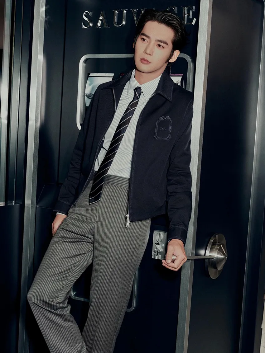 Dior/Dior gabardine square logo embroidered jacket jacket