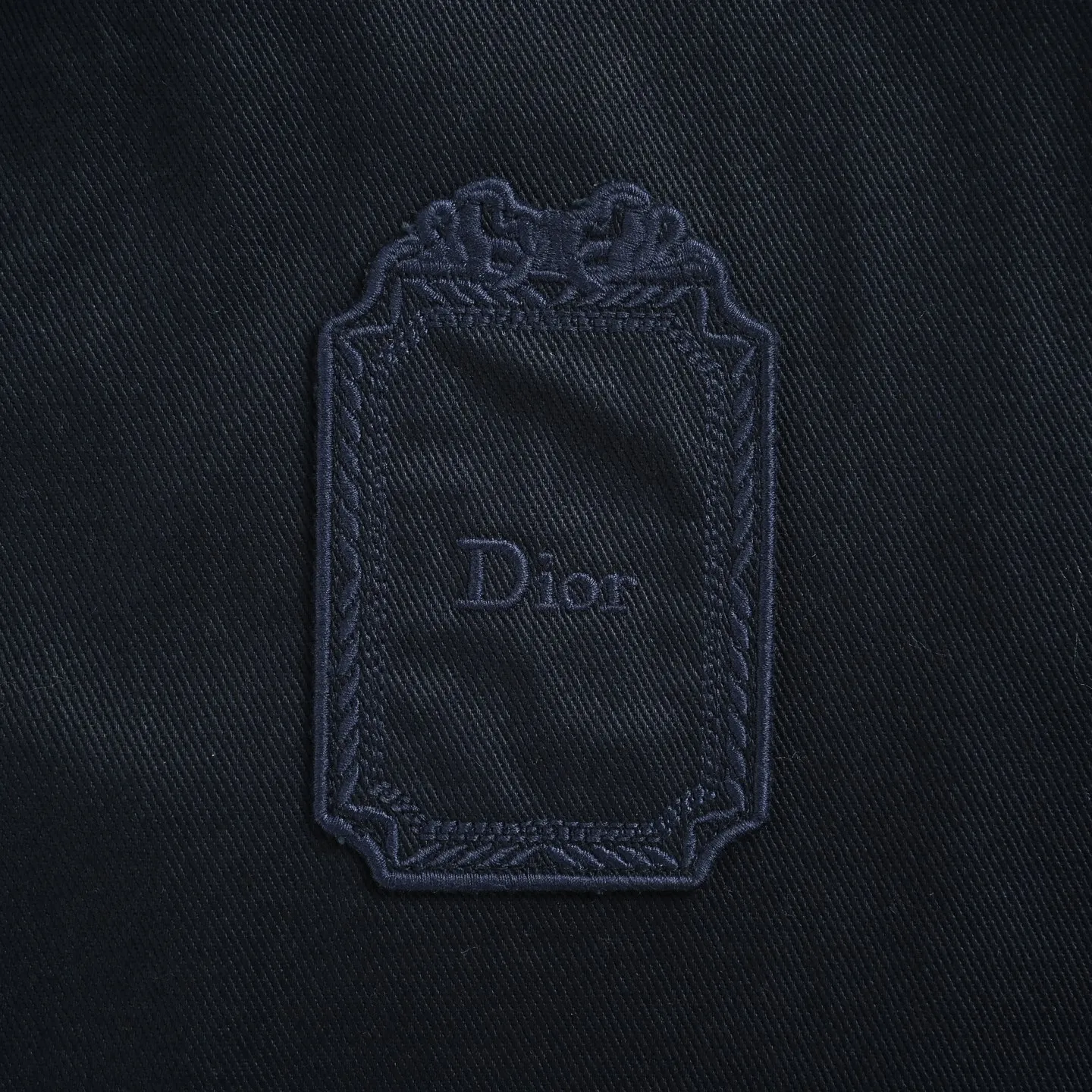Dior/Dior gabardine square logo embroidered jacket jacket