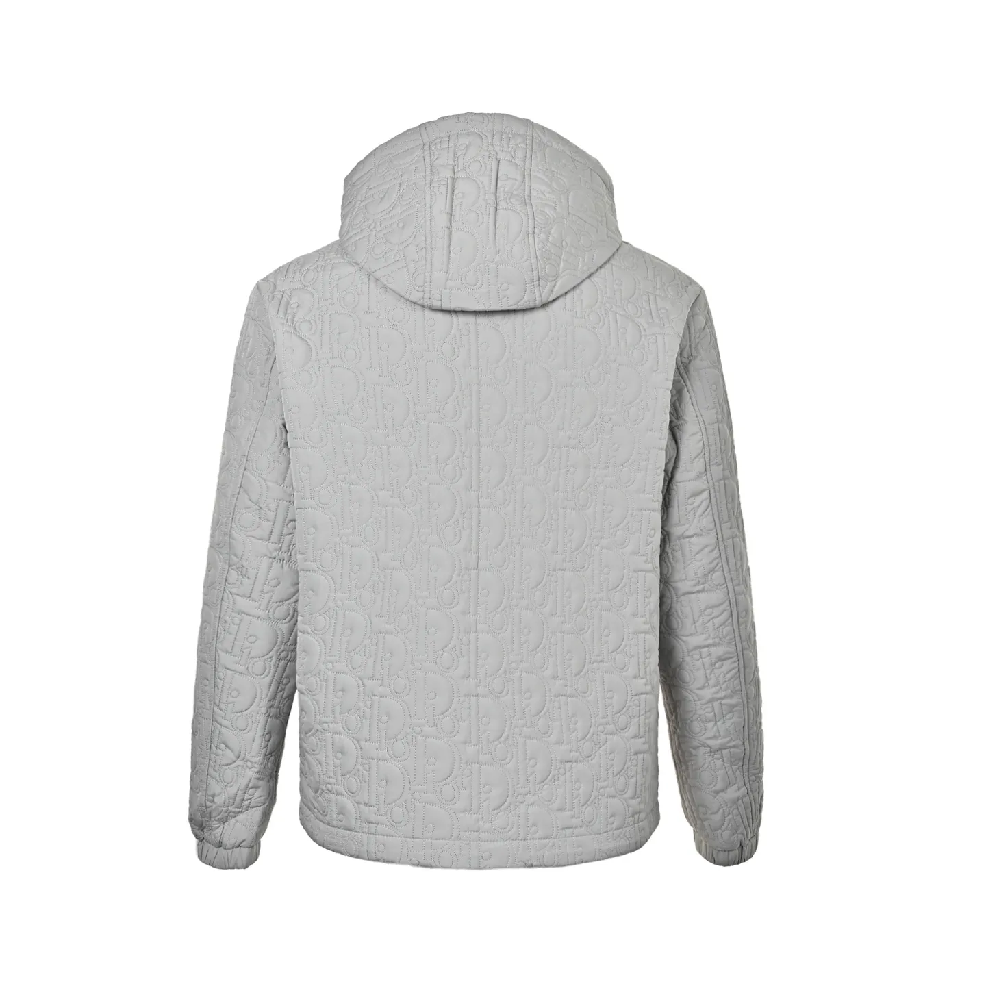 Dior/Dior embossed quilted embossed chest CD hooded zipper jacket