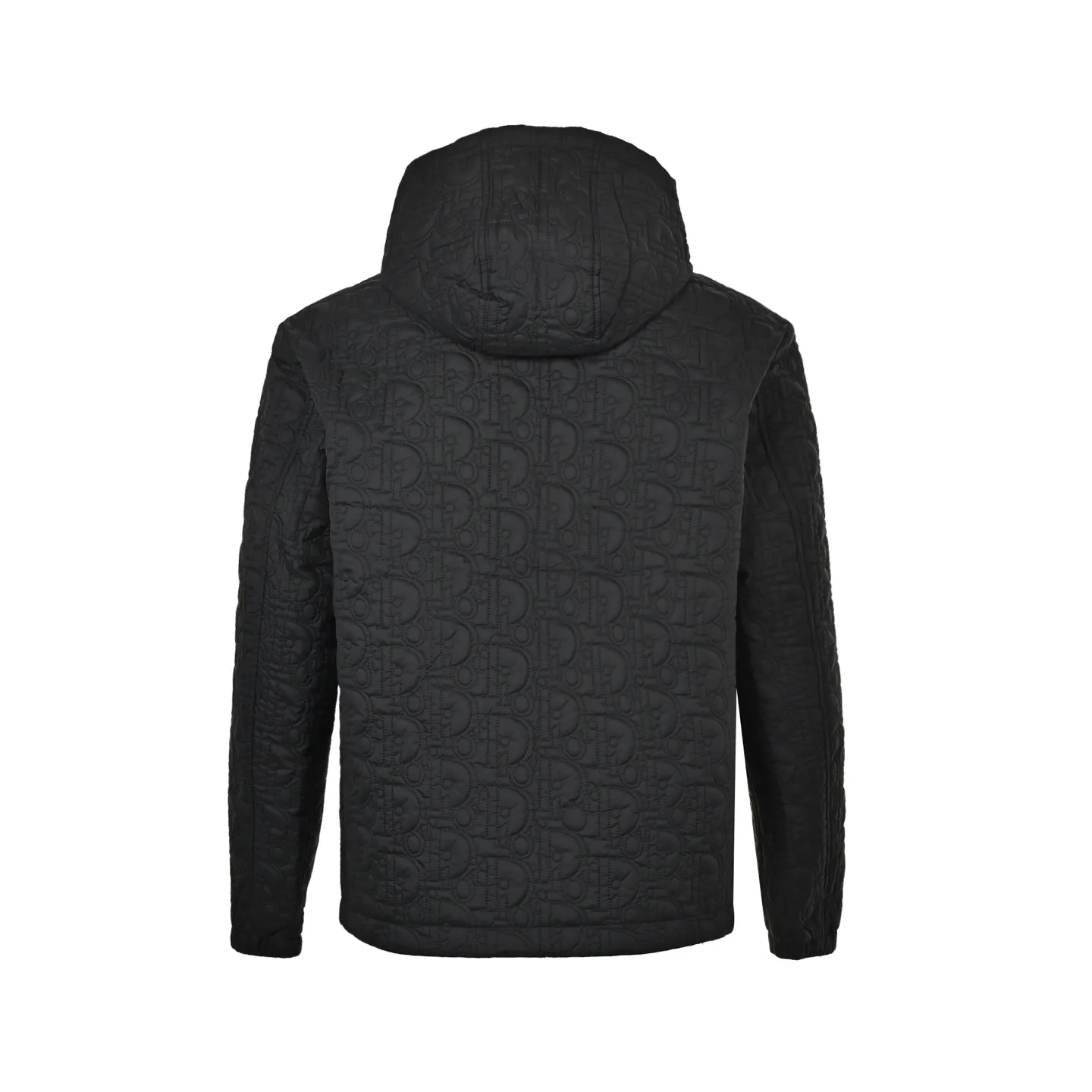 Dior/Dior embossed quilted embossed chest CD hooded zipper jacket
