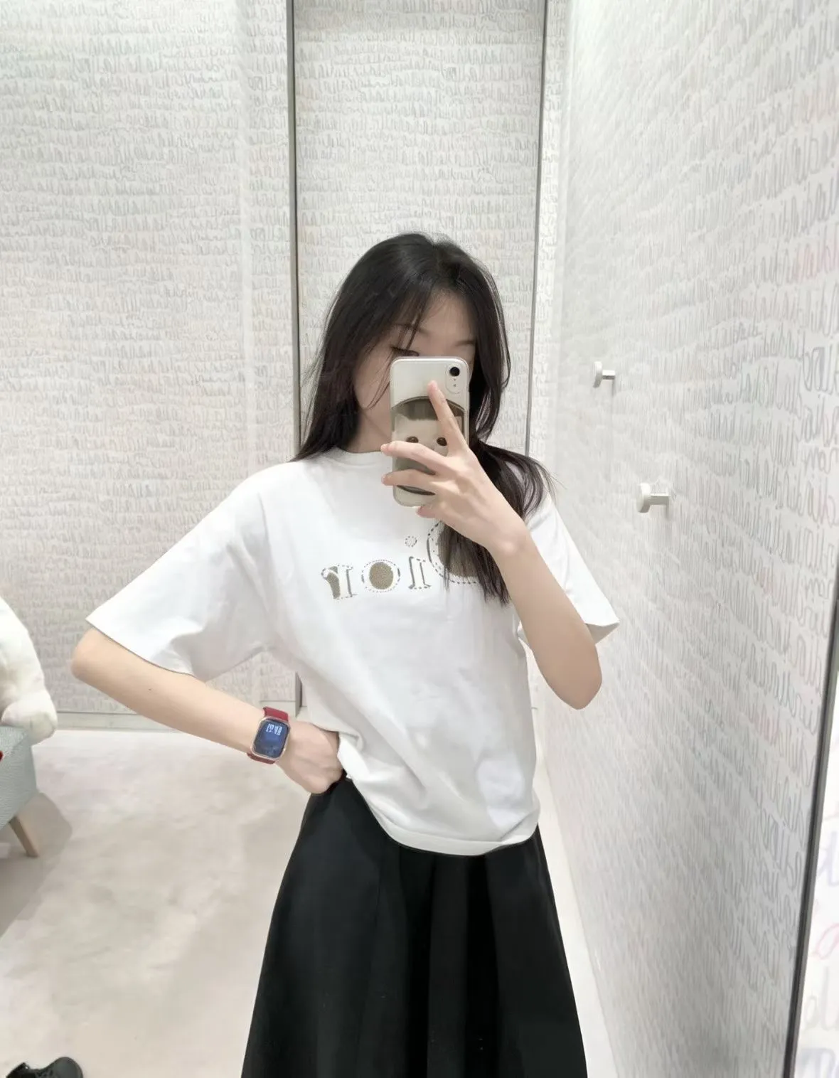 Dior/Dior 26ss tatami letter logo embroidered short sleeves