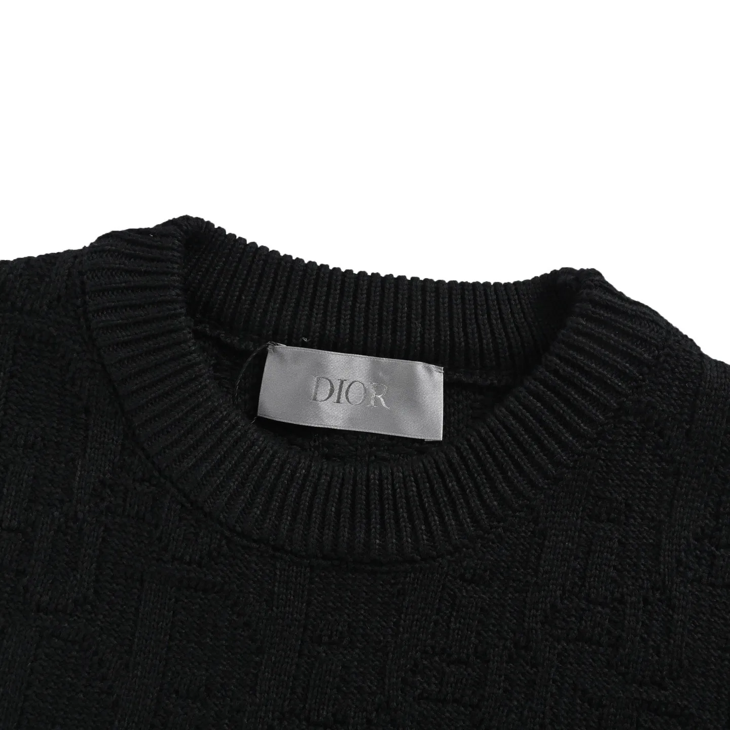 Dior/Dior 25Fw Presbyopic jacquard crewneck sweater
