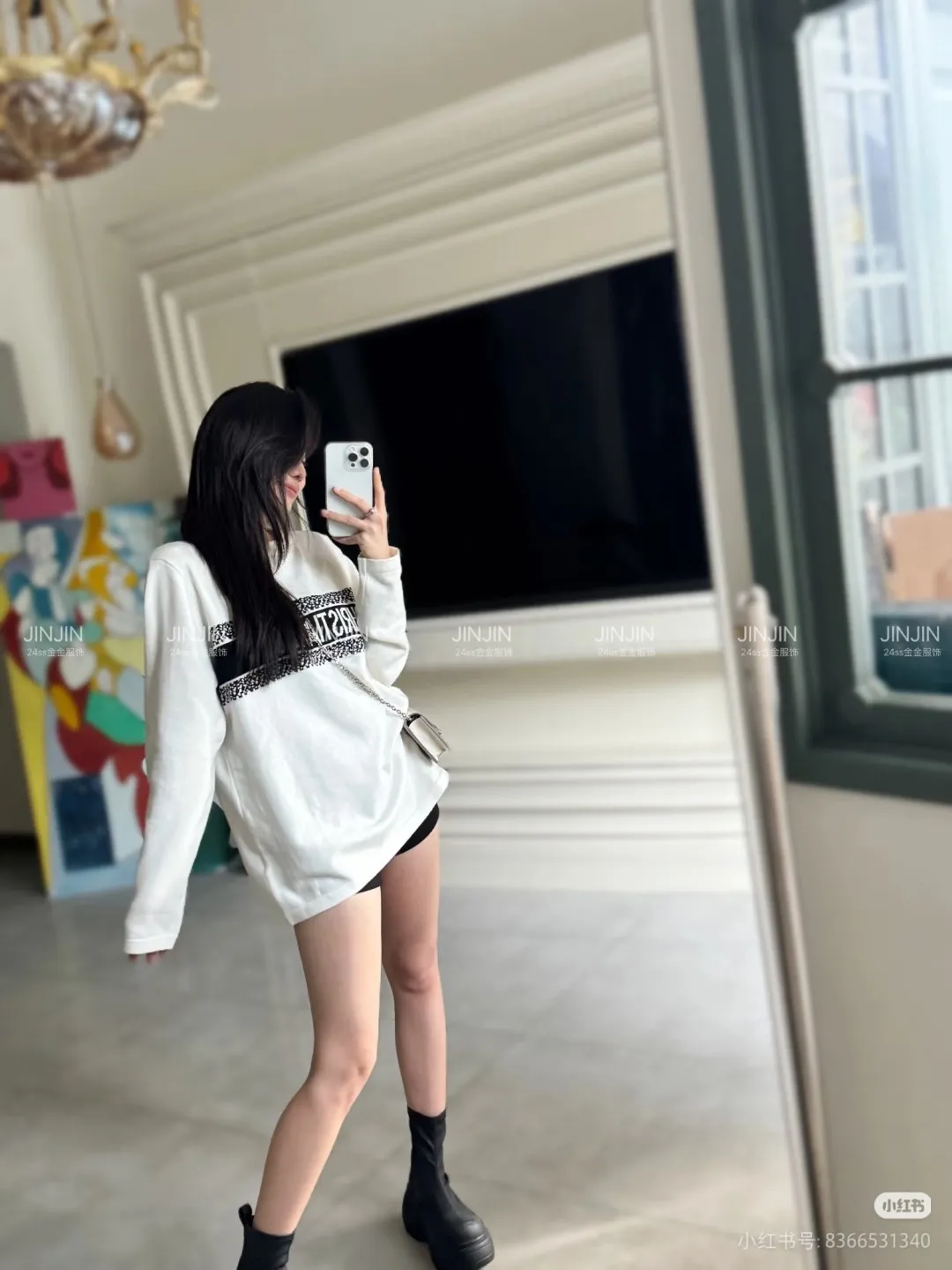 Dior Chest Letter Jacquard Knit Crewneck Sweater