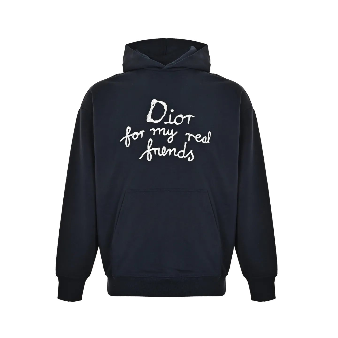 Dior/Dior Tagline Letter Embroidered Hooded Sweatshirt