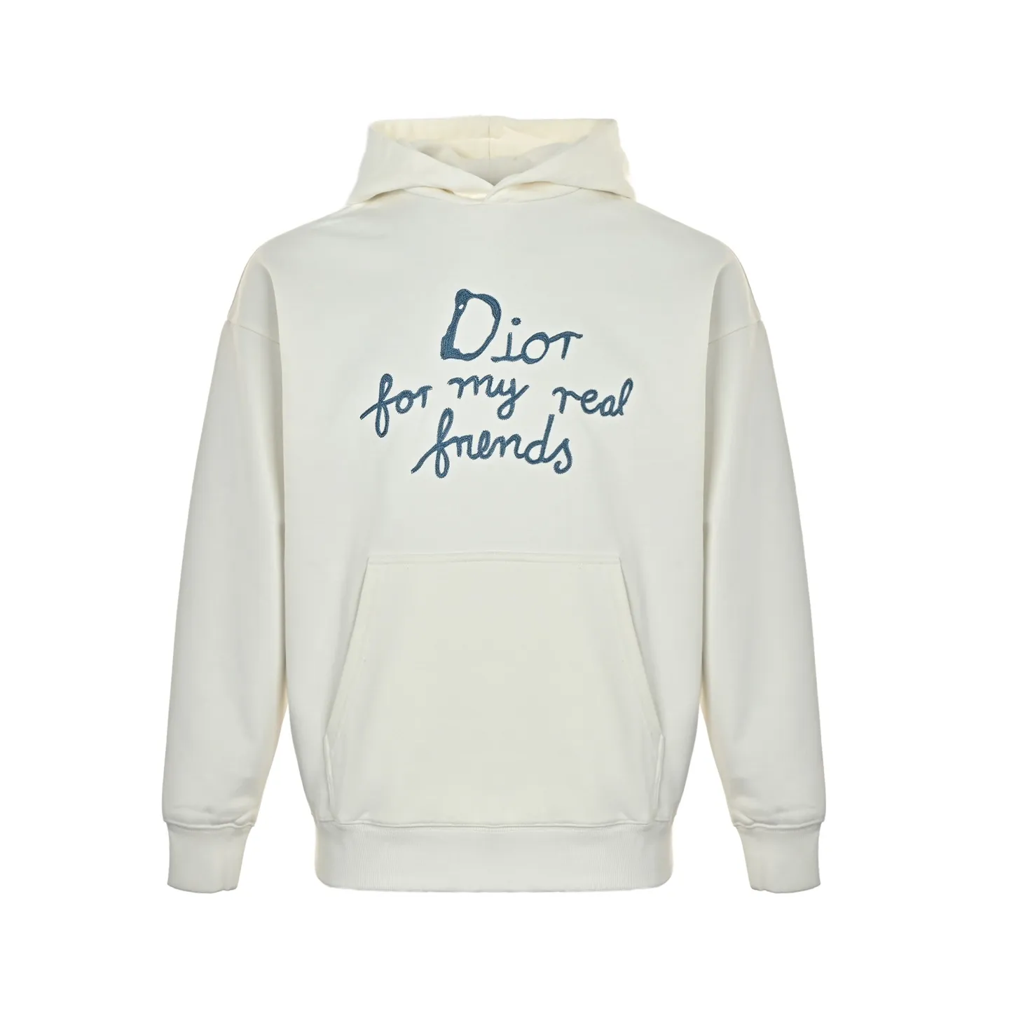 Dior/Dior Tagline Letter Embroidered Hooded Sweatshirt