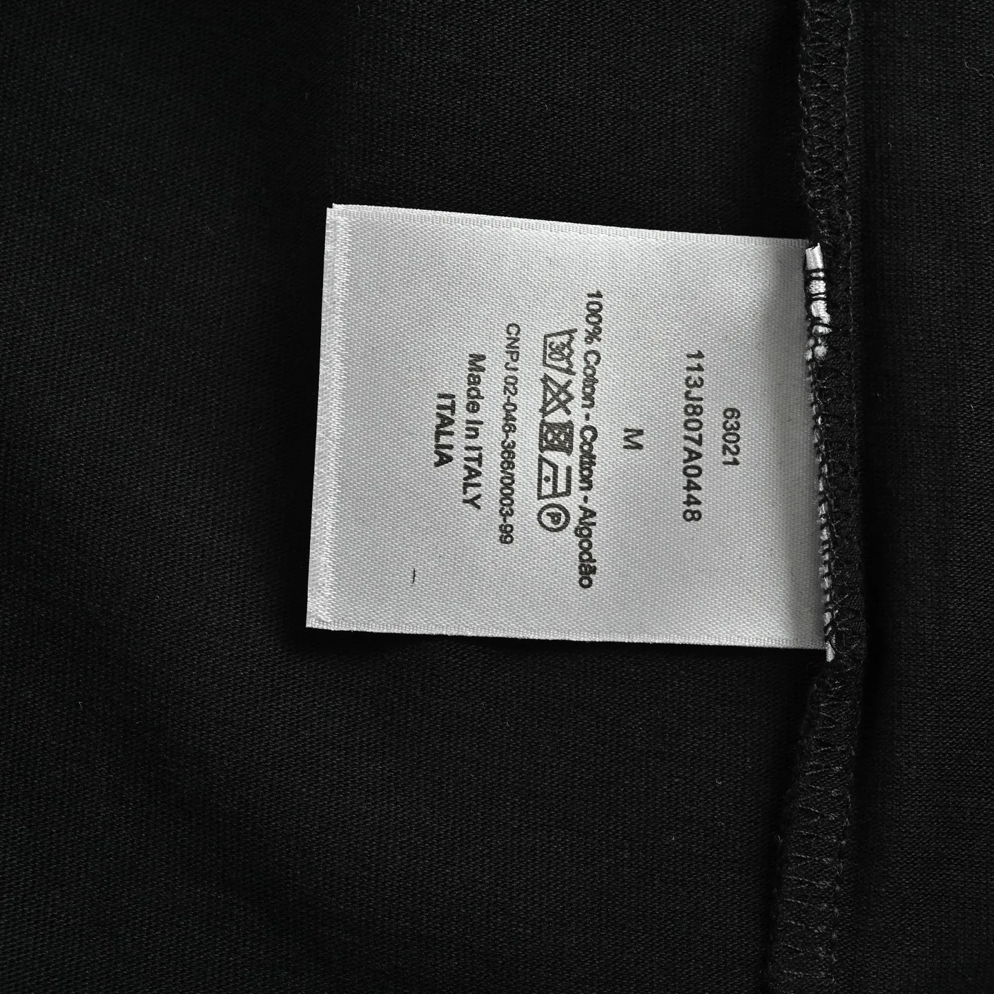 Dior/Dior color oil painting hand-painted signature embossed short sleeves