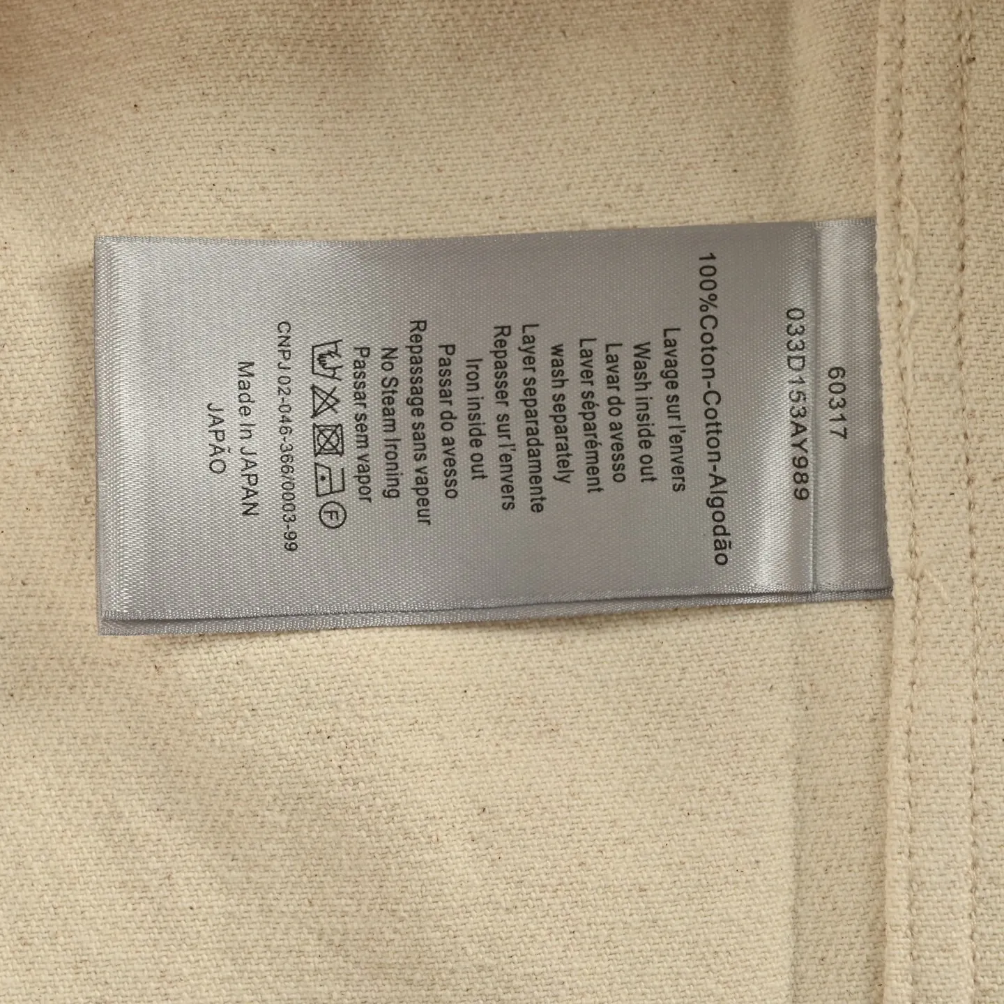 Dior/Dior 25Fw embroidered letter striped denim jacket