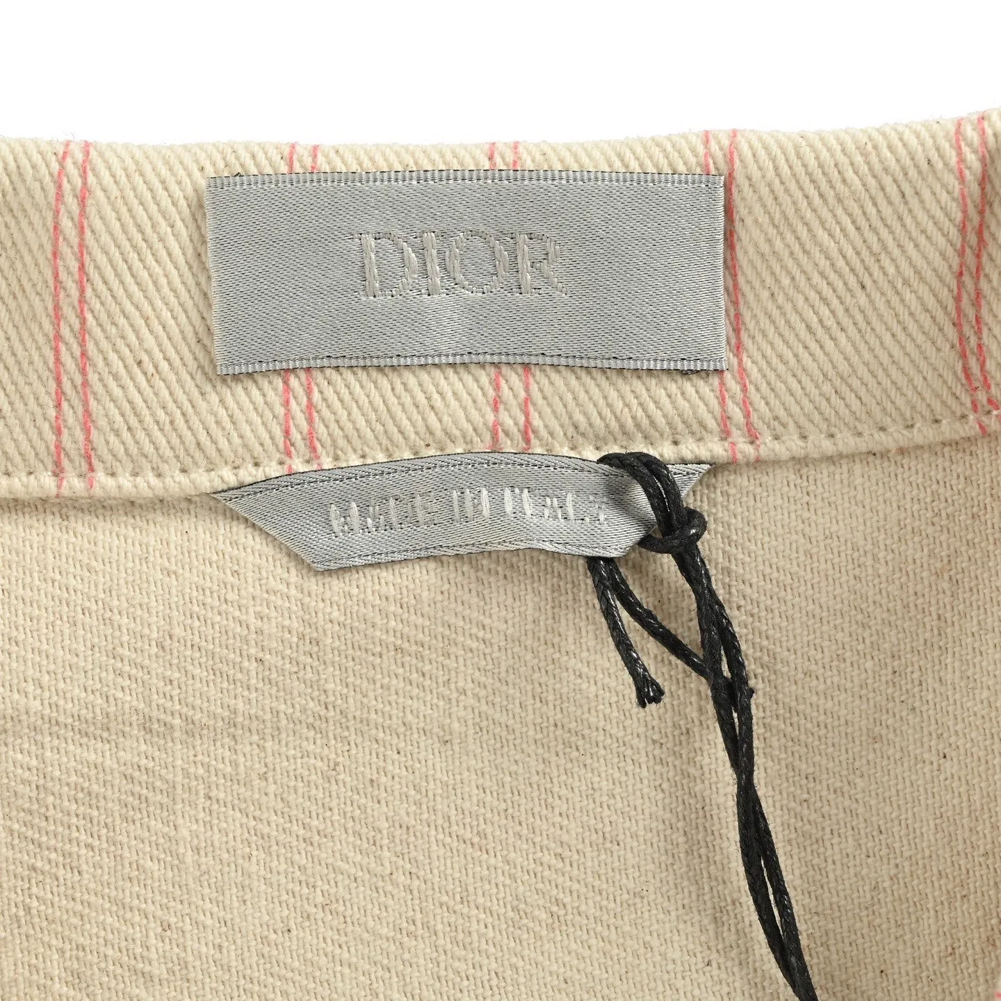 Dior/Dior 25Fw embroidered letter striped denim jacket