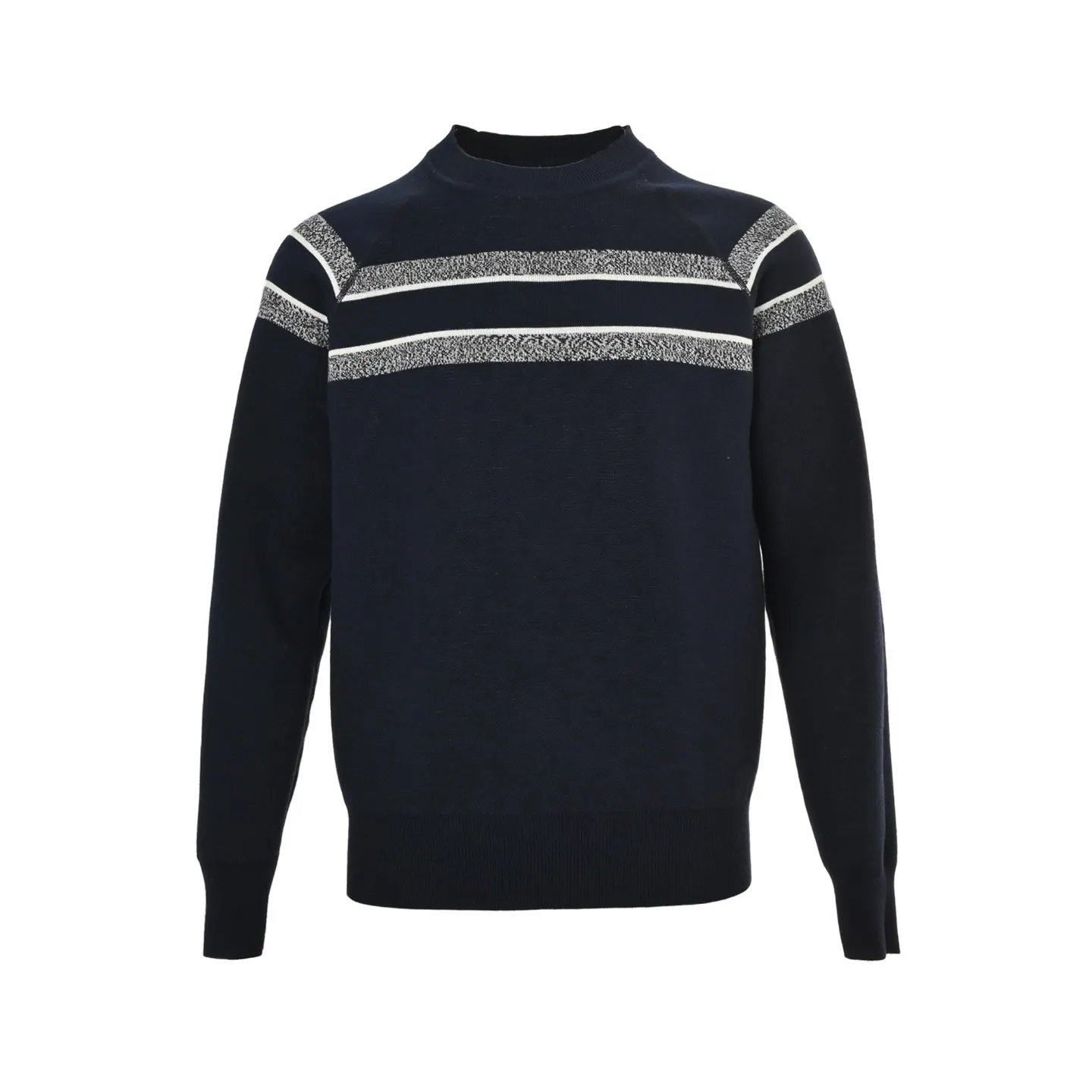 Dior/Dior 23Fw Oblique old flower jacquard knitted cashmere double-sided crew neck sweater