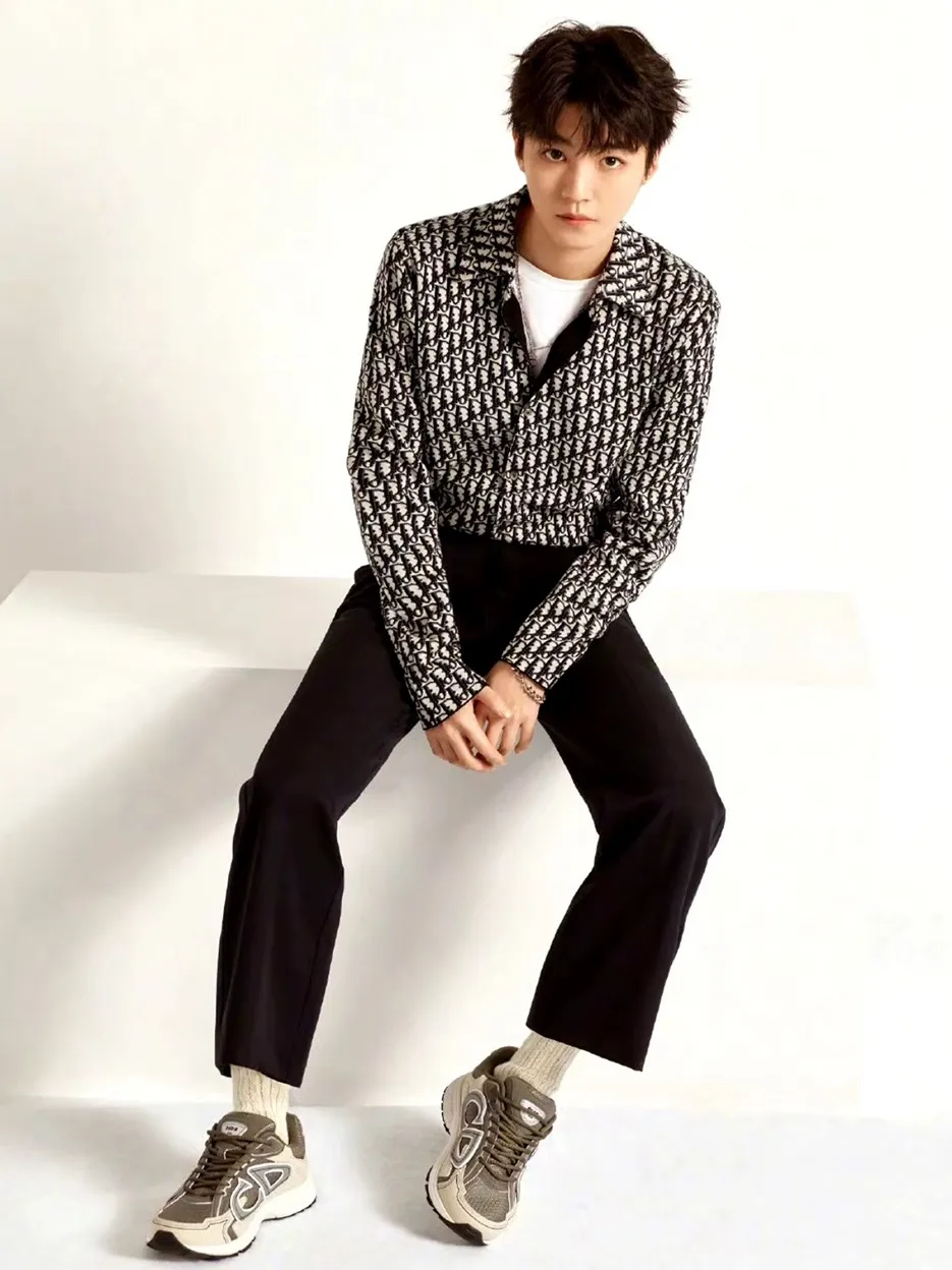 Dior/Dior printed jacquard shirt jacket