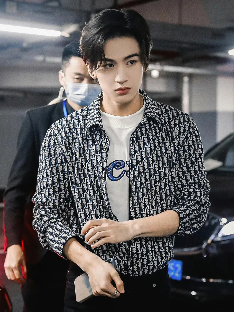 Dior/Dior printed jacquard shirt jacket