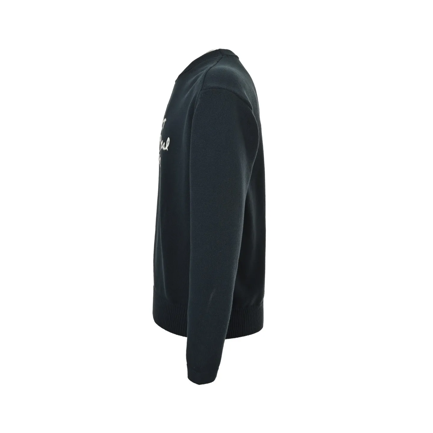 Dior/Dior 25Fw letter embroidered crew neck sweater