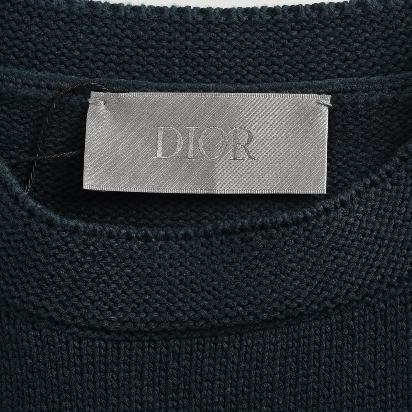 Dior/Dior 25Fw letter embroidered crew neck sweater