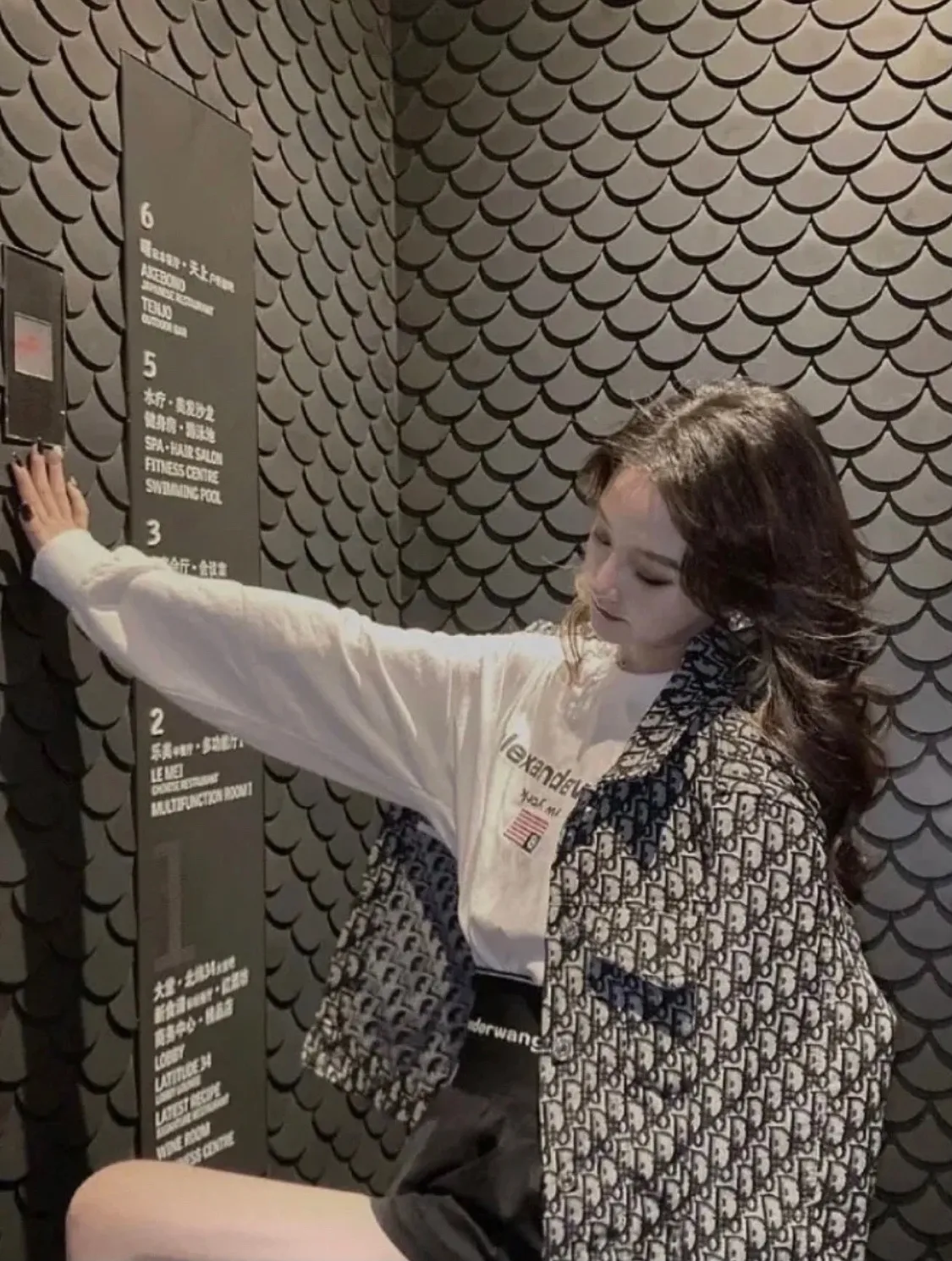Dior/Dior Classic jacquard jacquard shirt coat