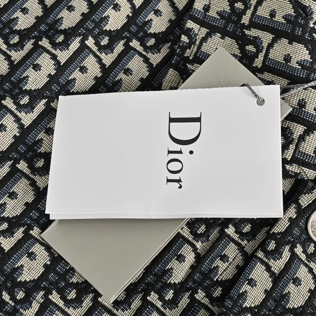 Dior/Dior Classic jacquard jacquard shirt coat