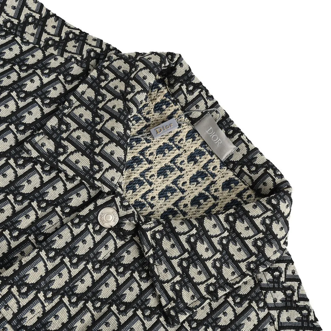 Dior/Dior Classic jacquard jacquard shirt coat