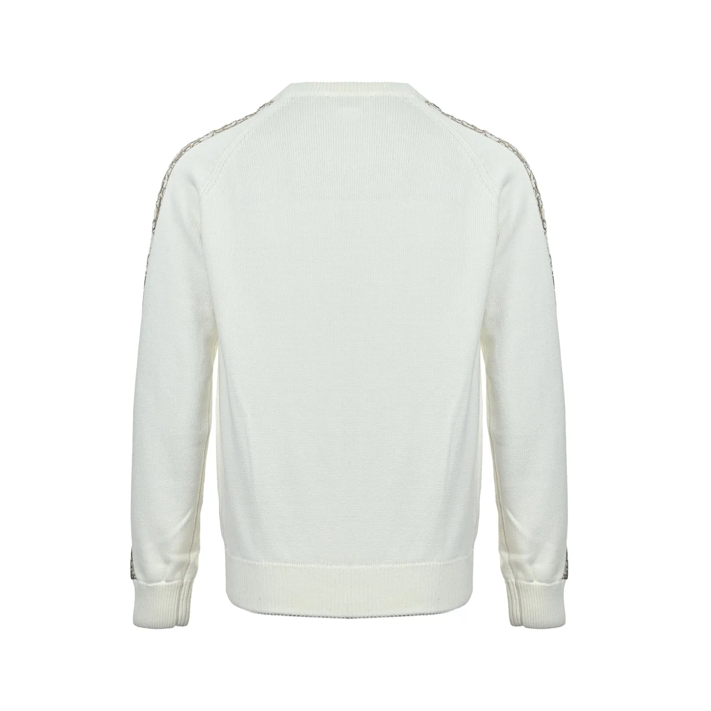 Dior/Dior Circular neck sweater with long woven ribbon