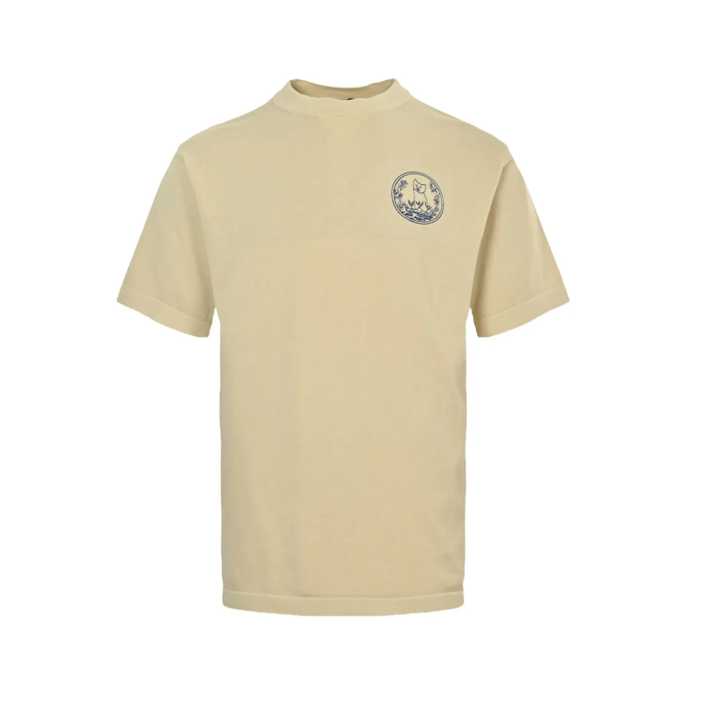 Dior/Dior 25ss Cat Embroidered Knitted Short Sleeves