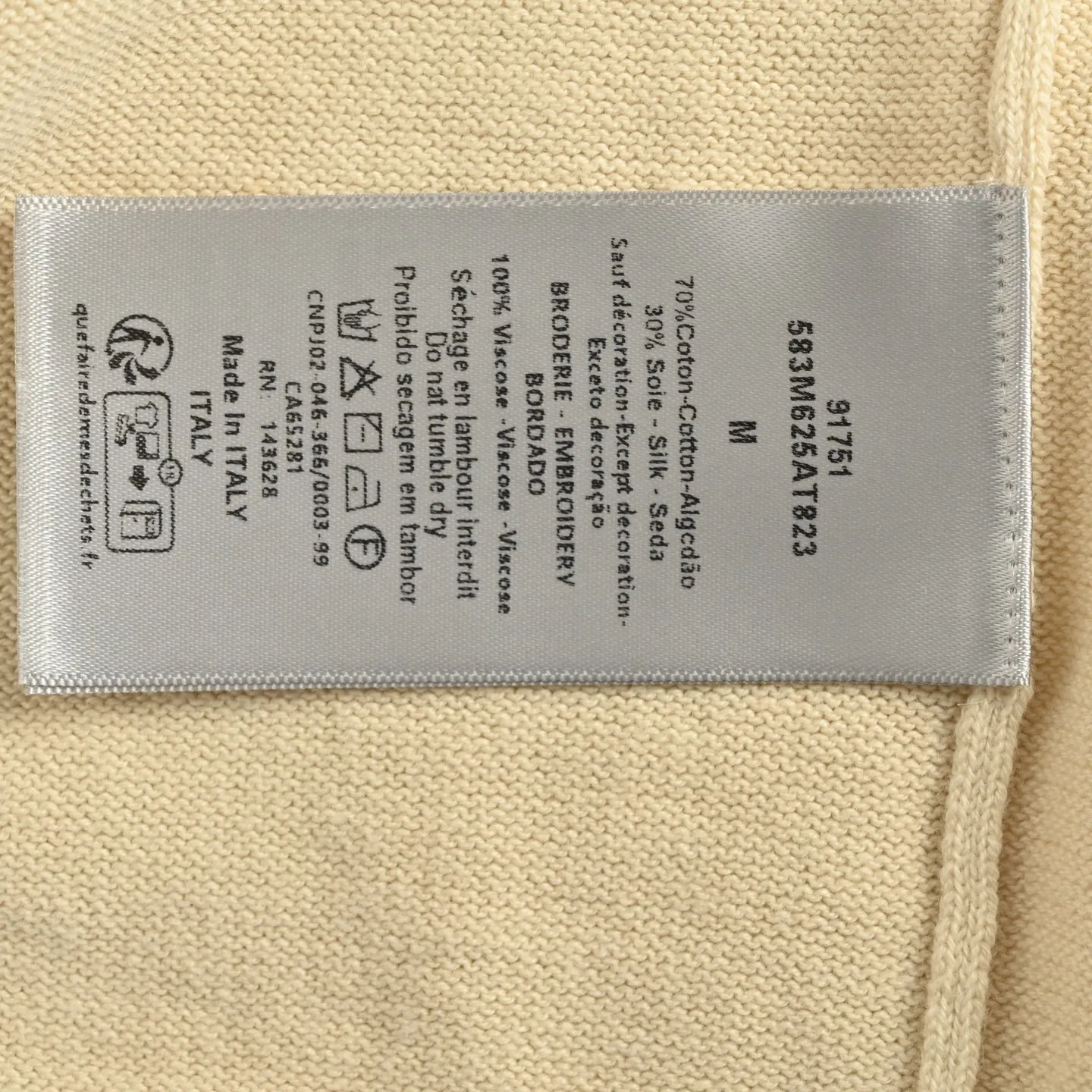 Dior/Dior 25ss Cat Embroidered Knitted Short Sleeves