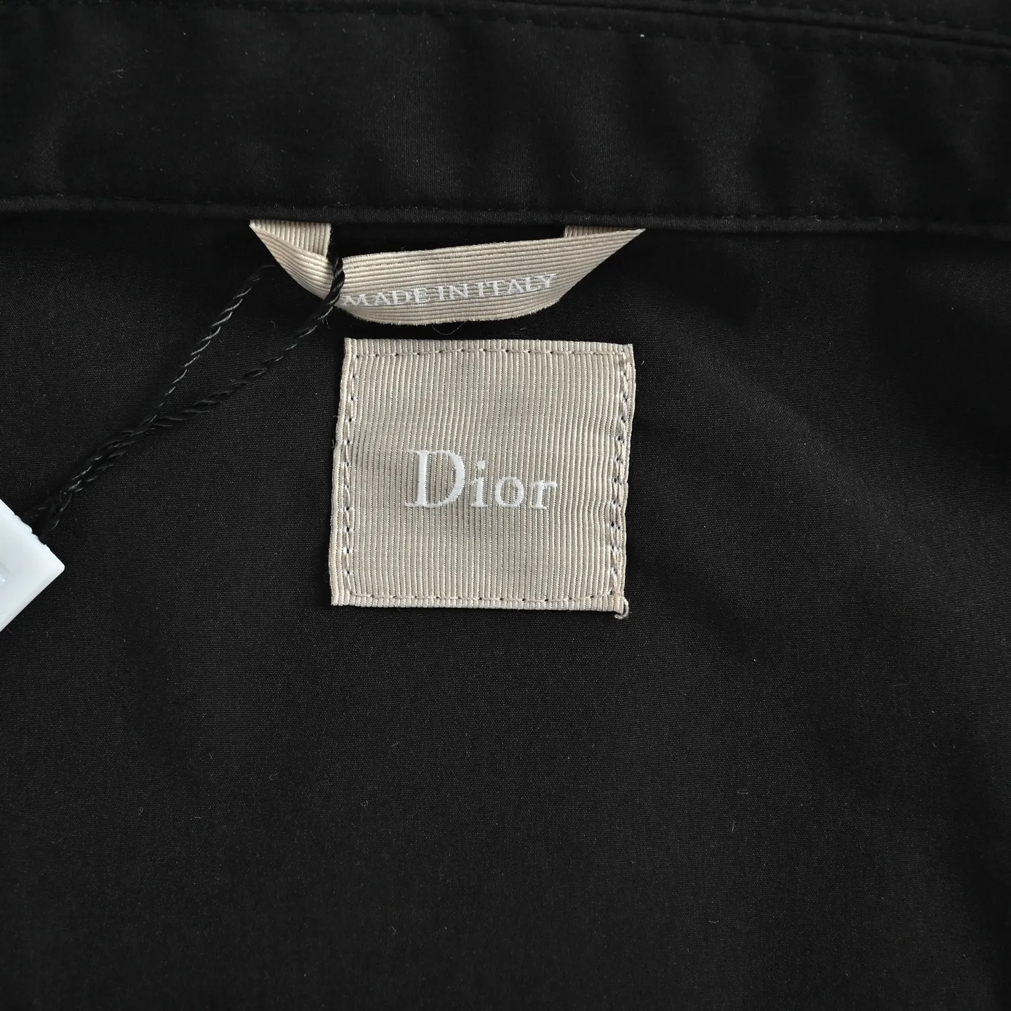Dior/Dior Medaillon badge square embroidered zipper stand collar jacket