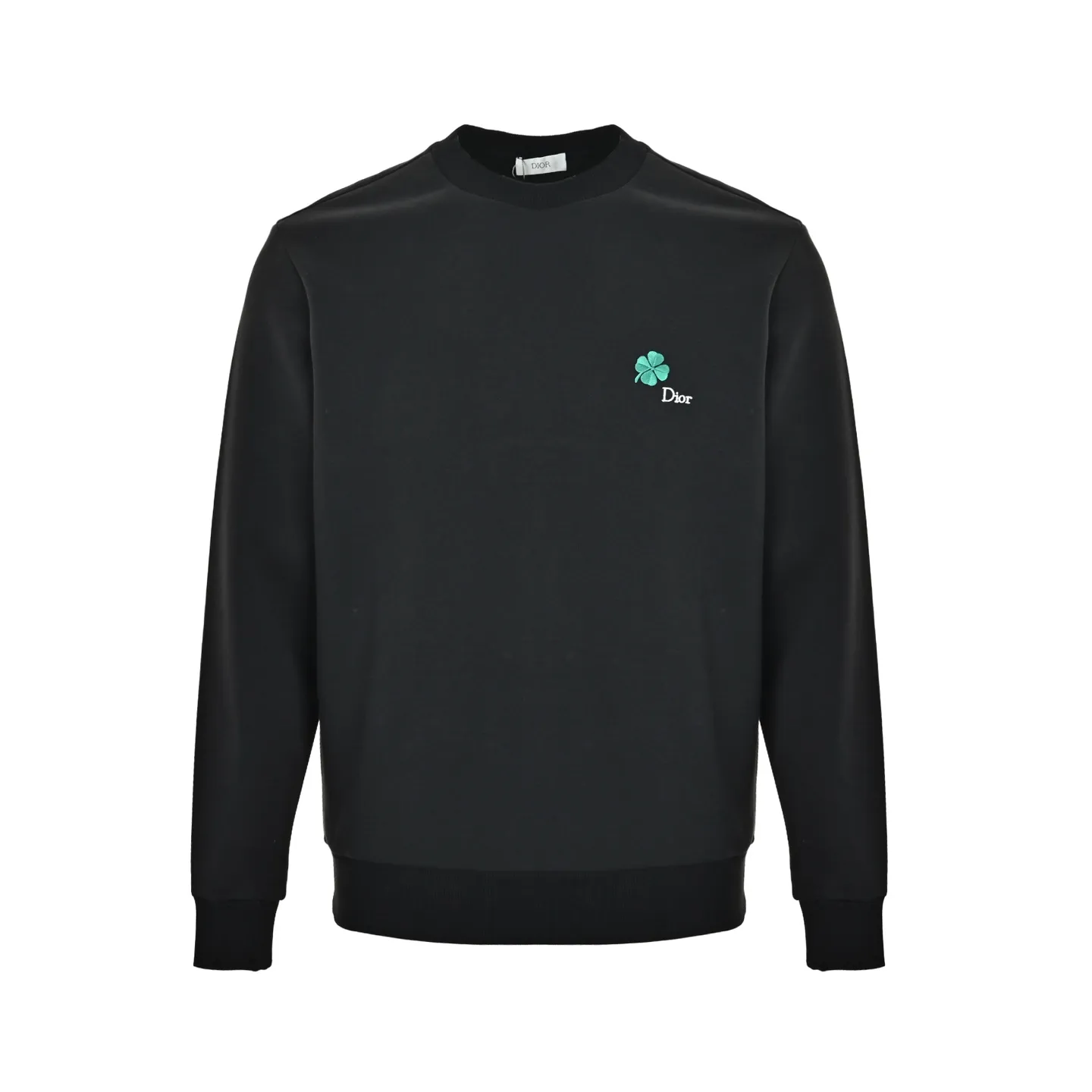 Dior/Dior 26Fw Four Leaf Clover Embroidered Round Neck Sweatshirt