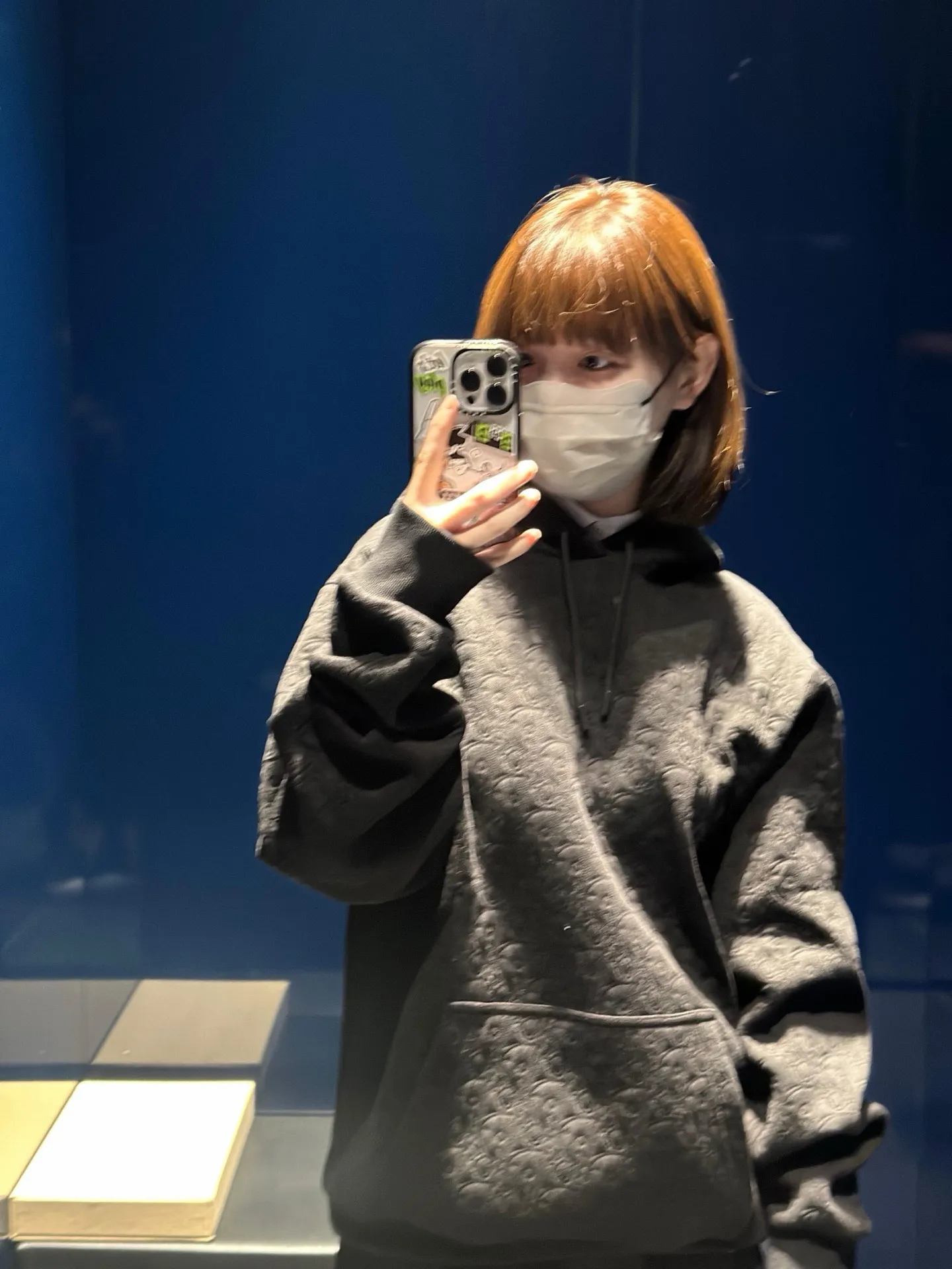 Dior/Dior 25Fw Monogram Embossed Hooded Sweatshirt
