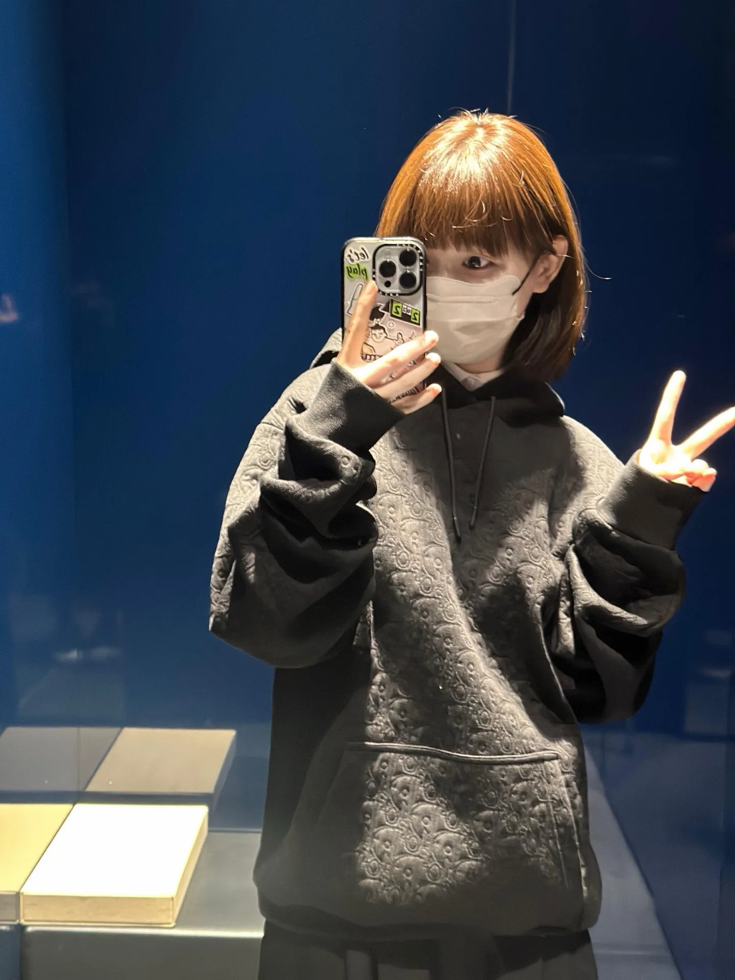 Dior/Dior 25Fw Monogram Embossed Hooded Sweatshirt