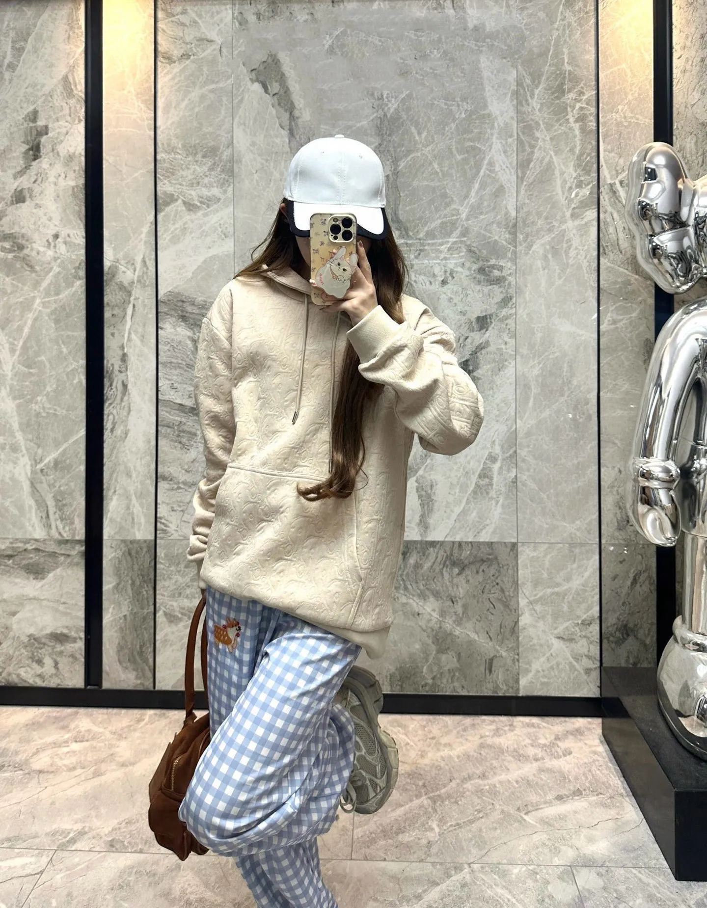 Dior/Dior 25Fw Monogram Embossed Hooded Sweatshirt