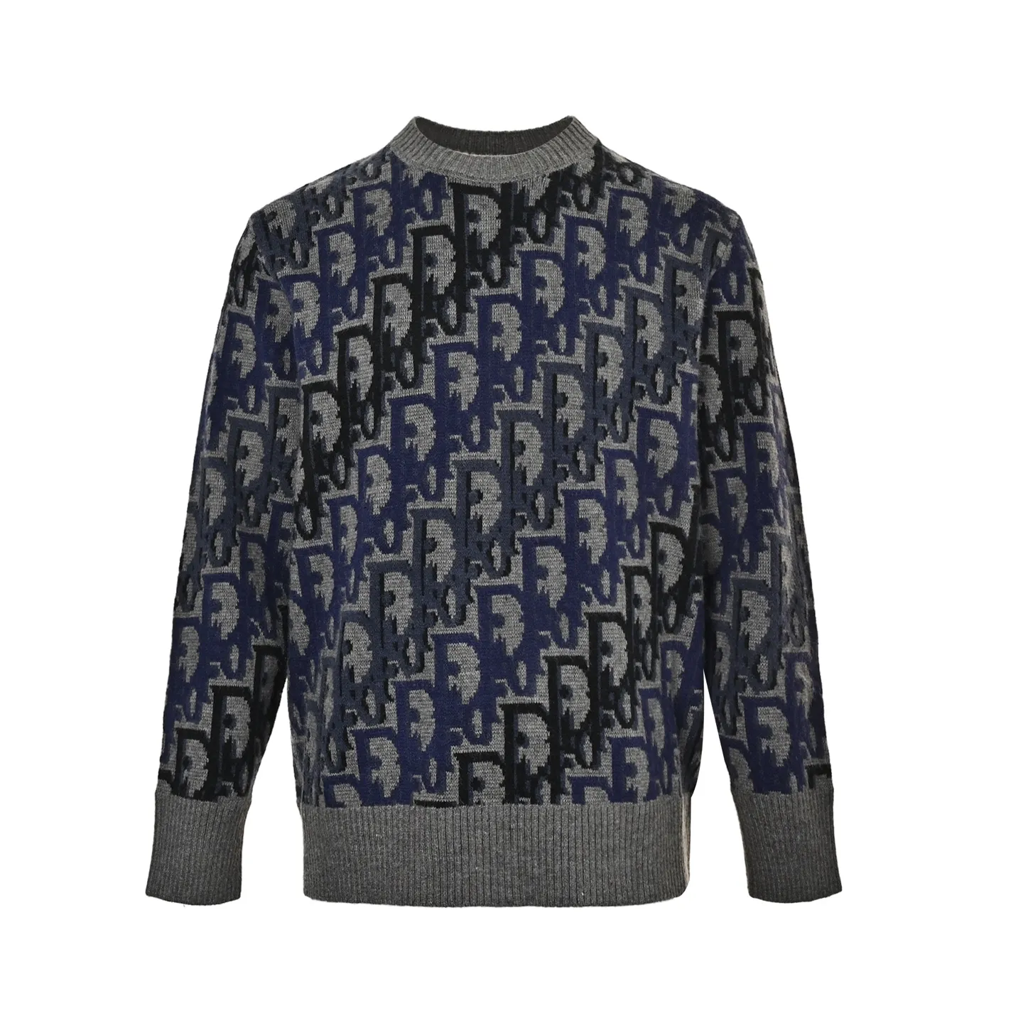 Dior/Dior Regular Flowers Gradient Full Print Jacquard Crewneck Sweater