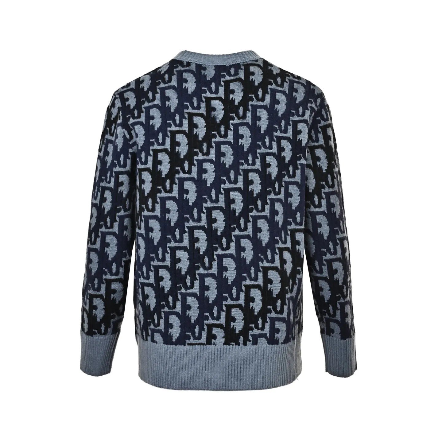 Dior/Dior Regular Flowers Gradient Full Print Jacquard Crewneck Sweater