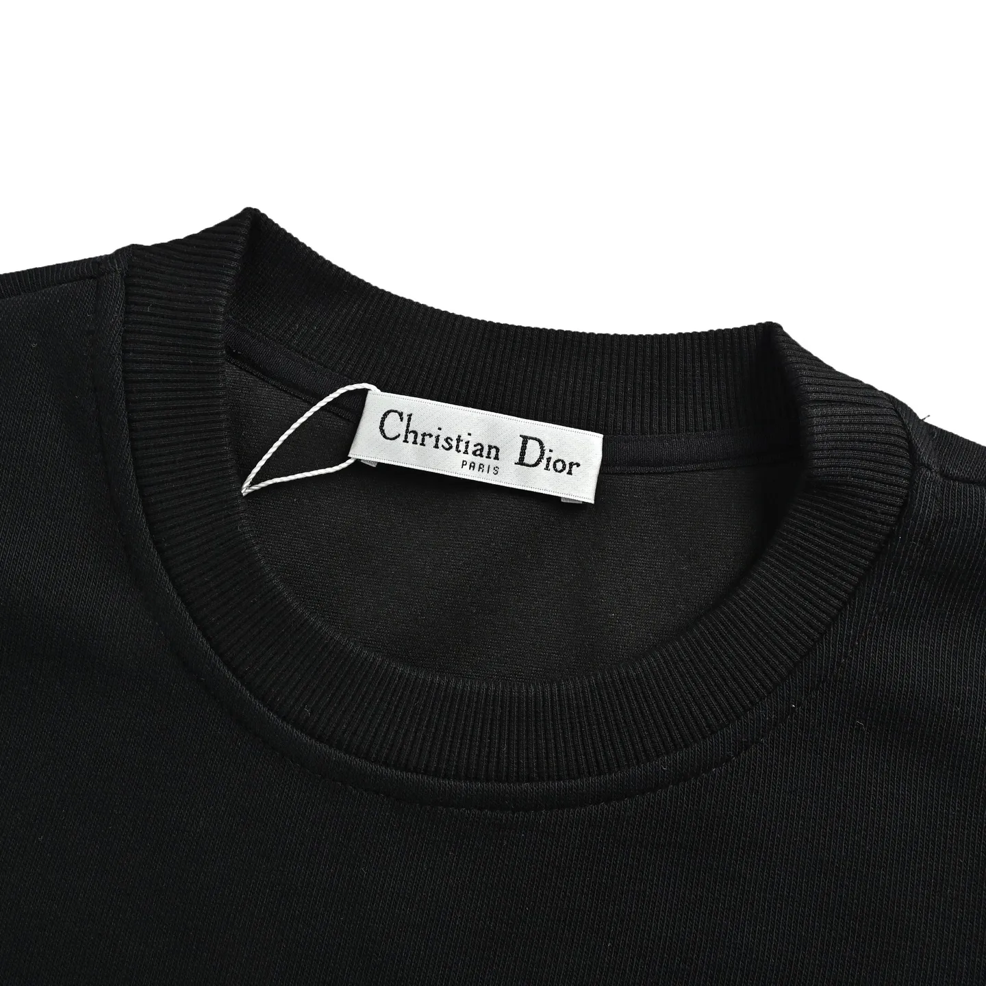 Dior/Dior Floral Striped Fake Pocket Crew Neck Sweatshirt