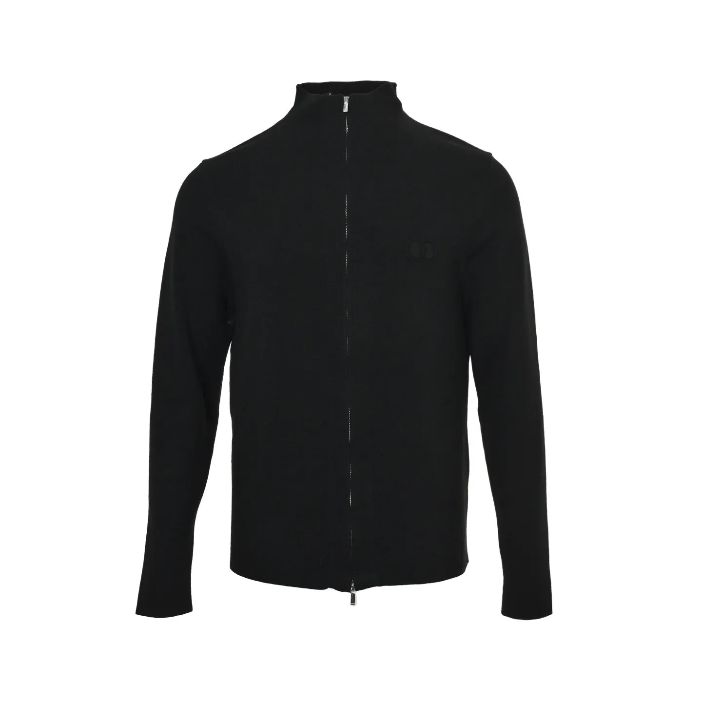 Embroidered embossed Dior/Dior CD logo zip sweater jacket