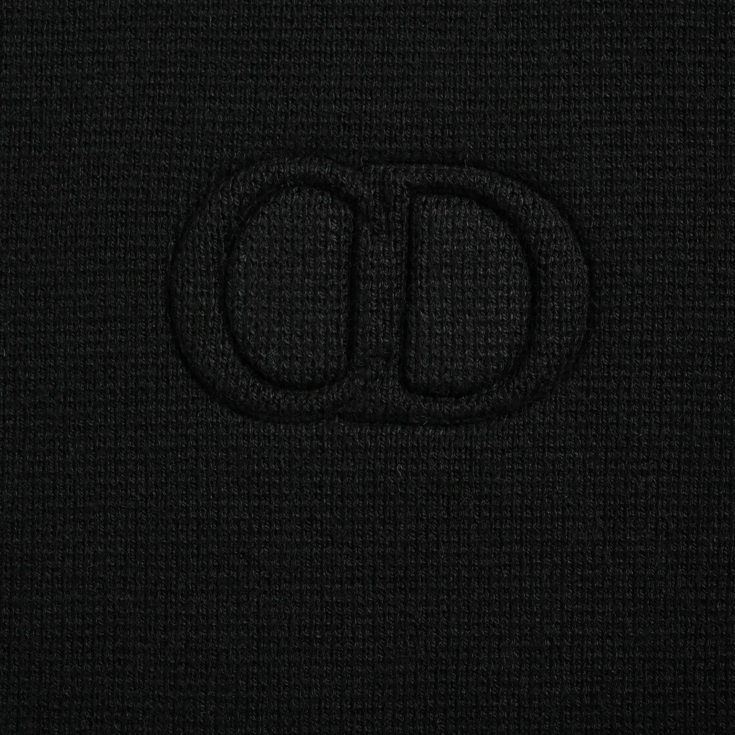 Embroidered embossed Dior/Dior CD logo zip sweater jacket