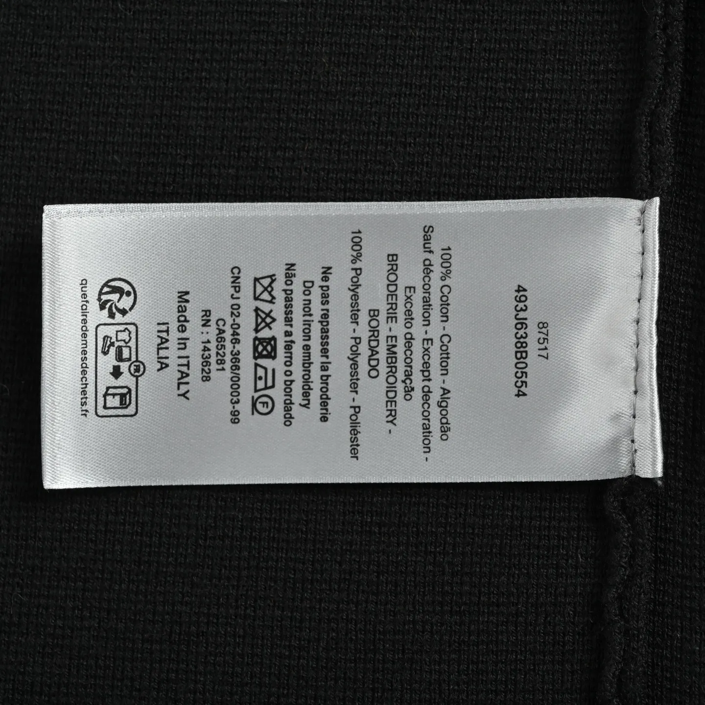 Embroidered embossed Dior/Dior CD logo zip sweater jacket