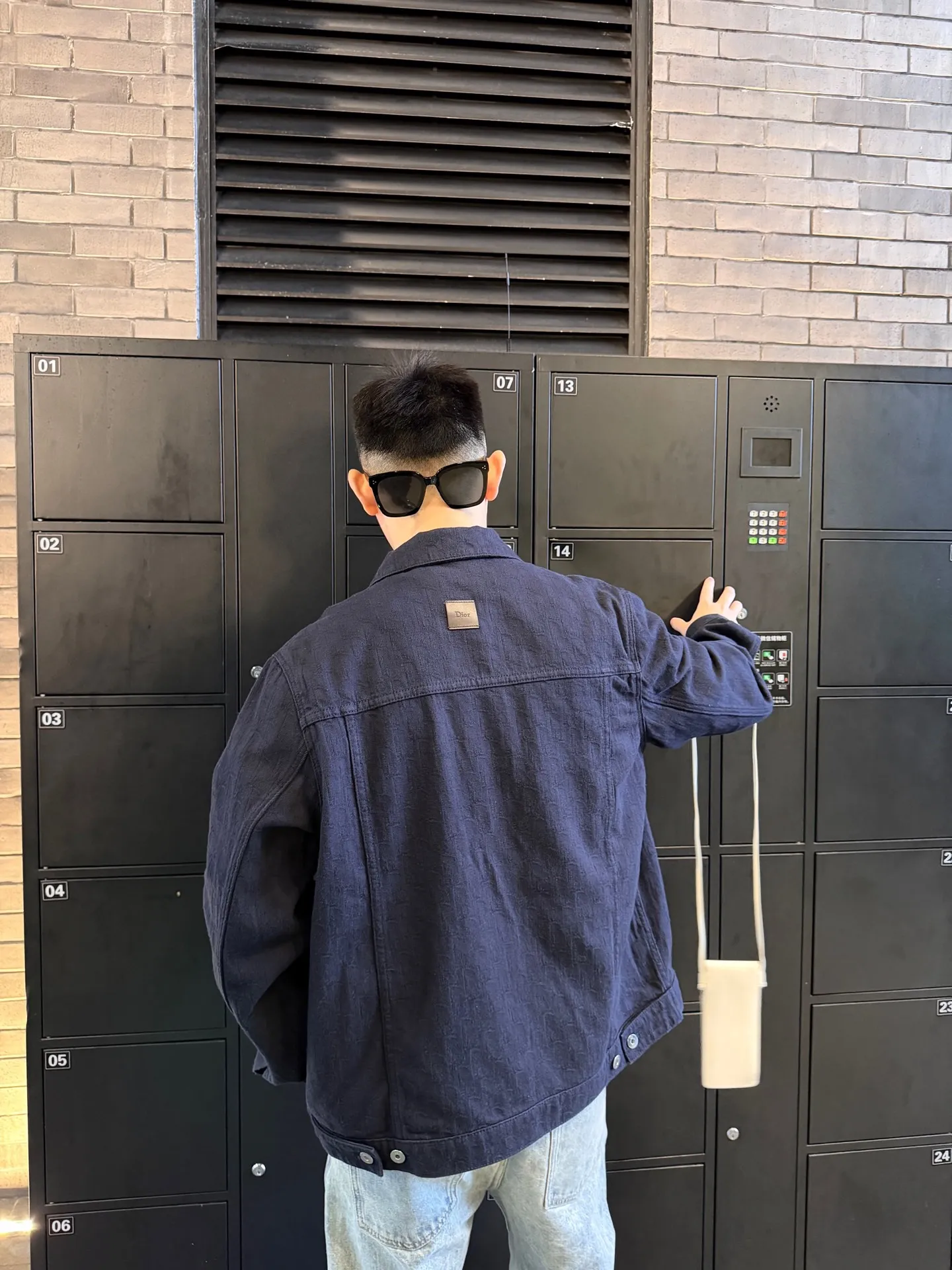 Dior/Dior Full Print Denim Jacket