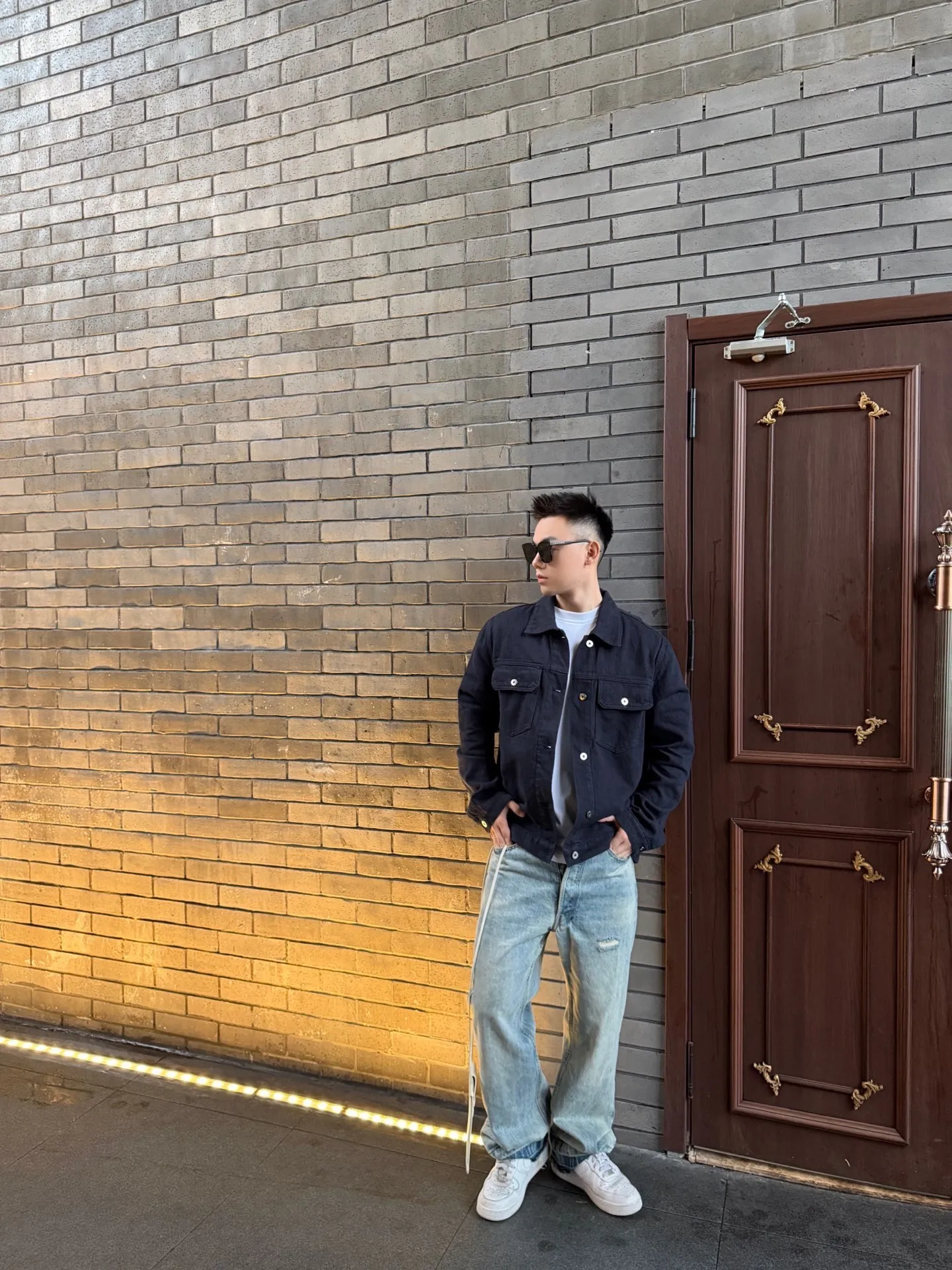 Dior/Dior Full Print Denim Jacket