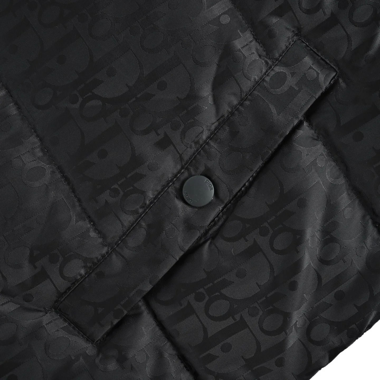 Dior/Dior jacquard full print knit patchwork down jacket