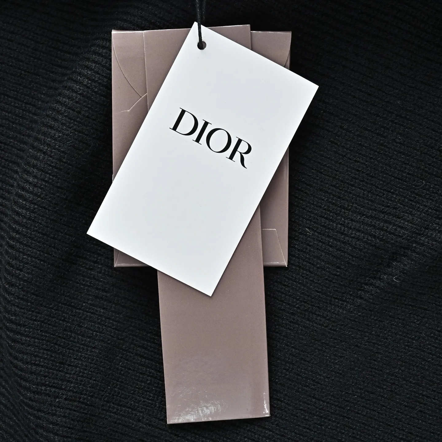 Dior/Dior jacquard full print knit patchwork down jacket