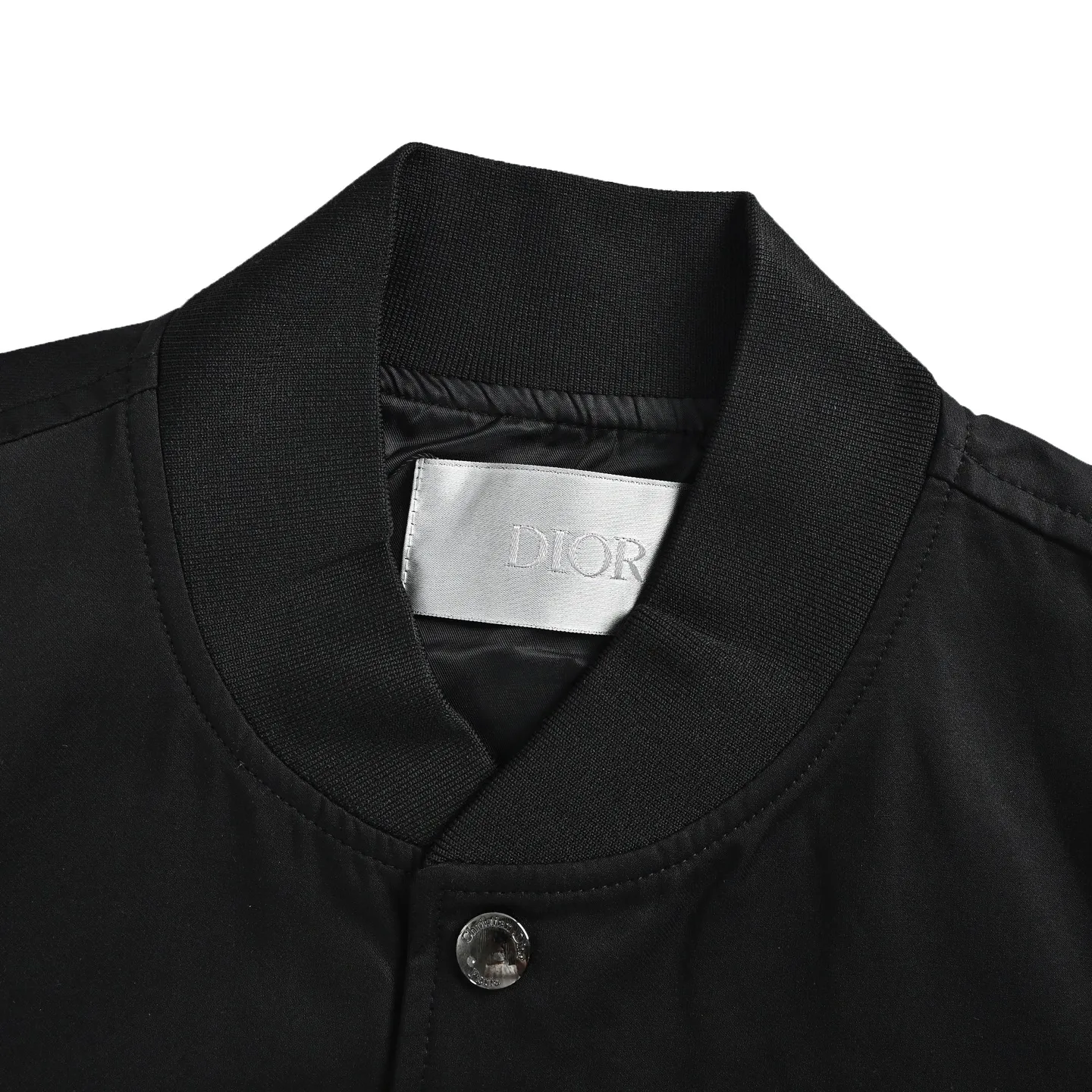 Dior/Dior Floral Embroidered Logo Baseball Jersey Jacket